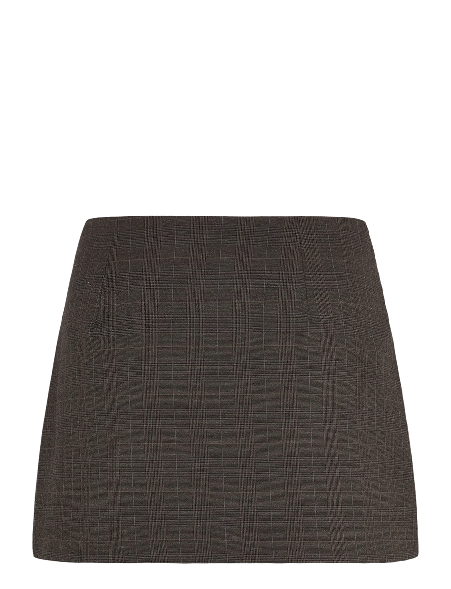 Mango - Check wrap skirt - omlottkjolar - brown - 2