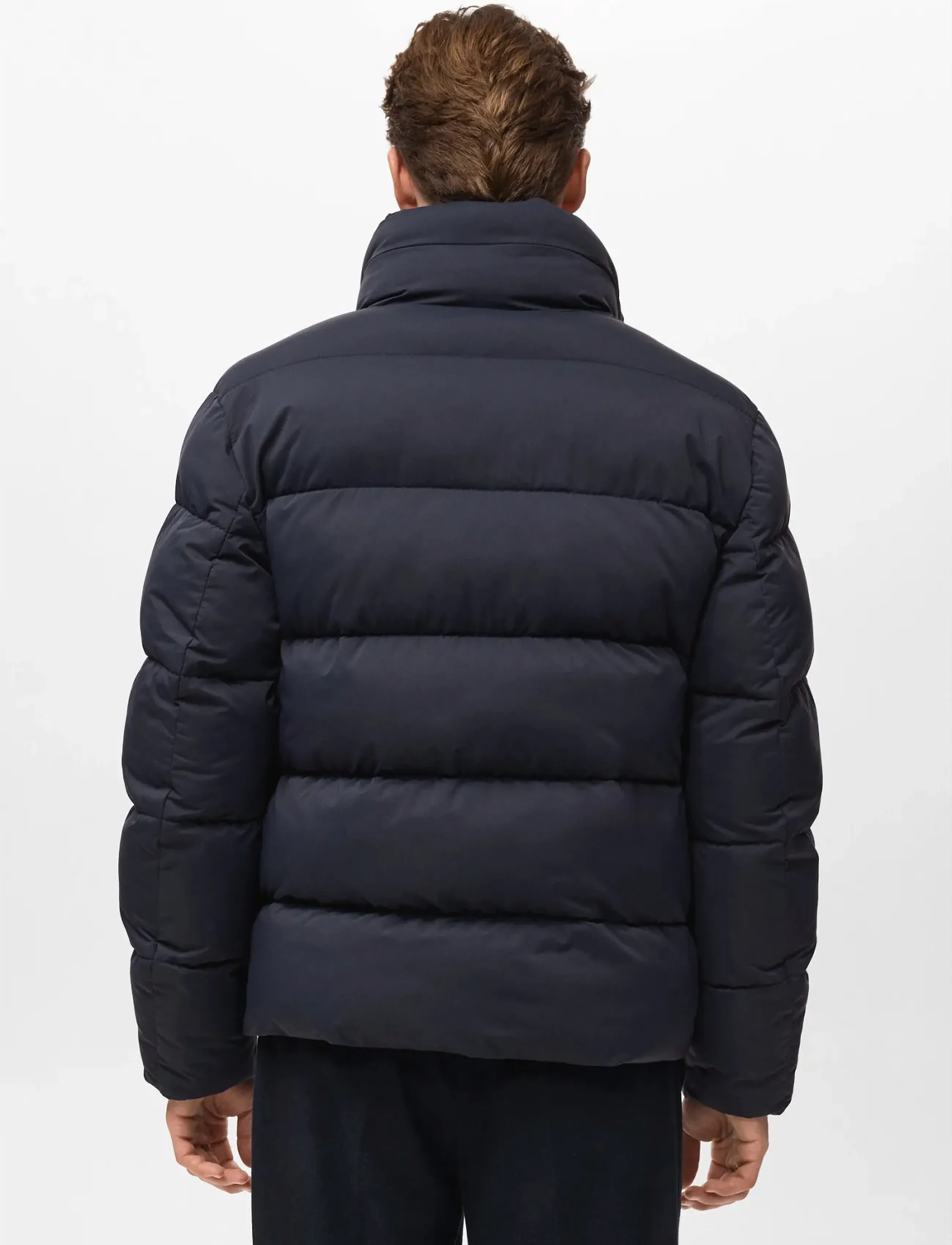 Mango - Short water-repellent puffer jacket - overtøj - navy - 4