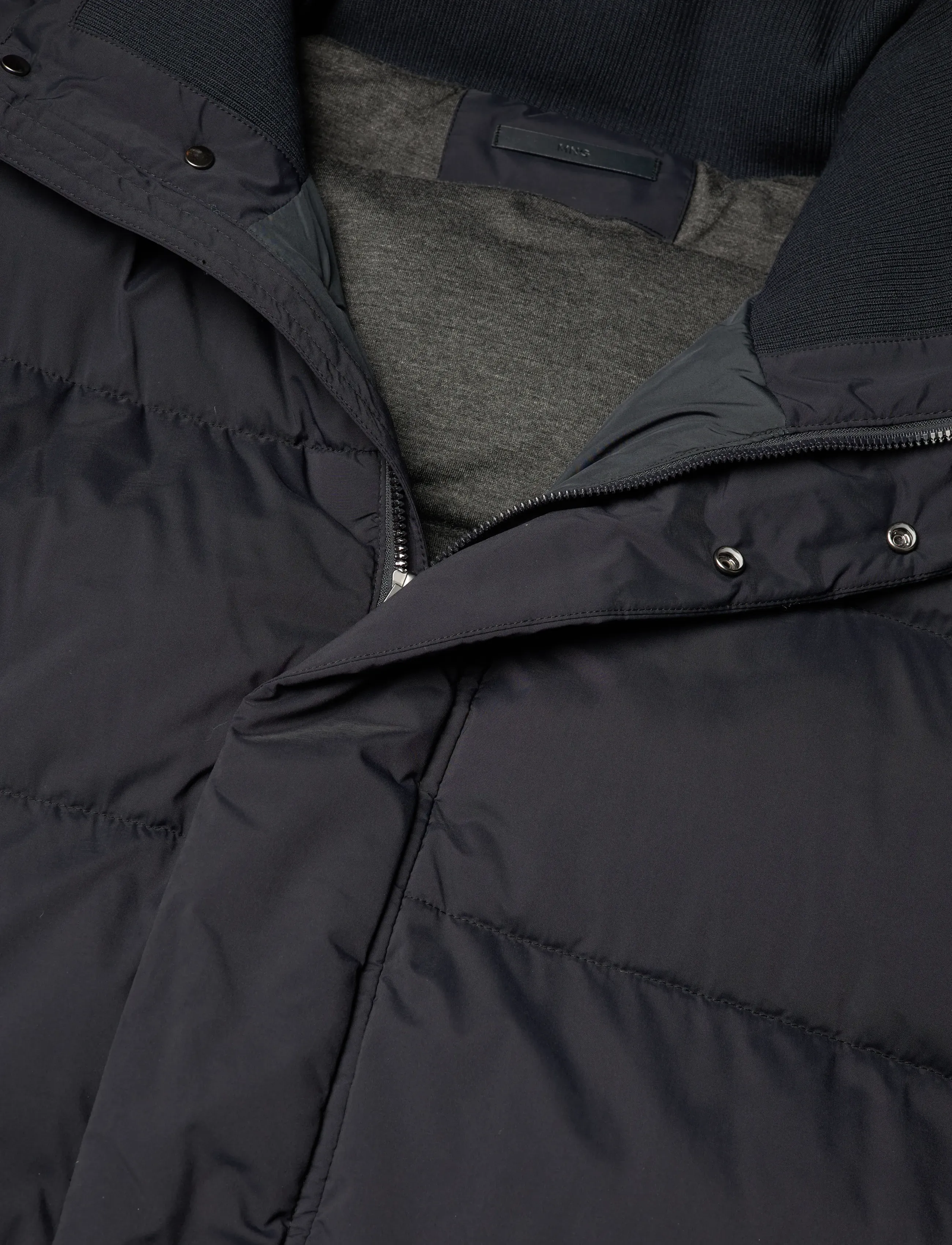 Mango - Short water-repellent puffer jacket - overtøj - navy - 5