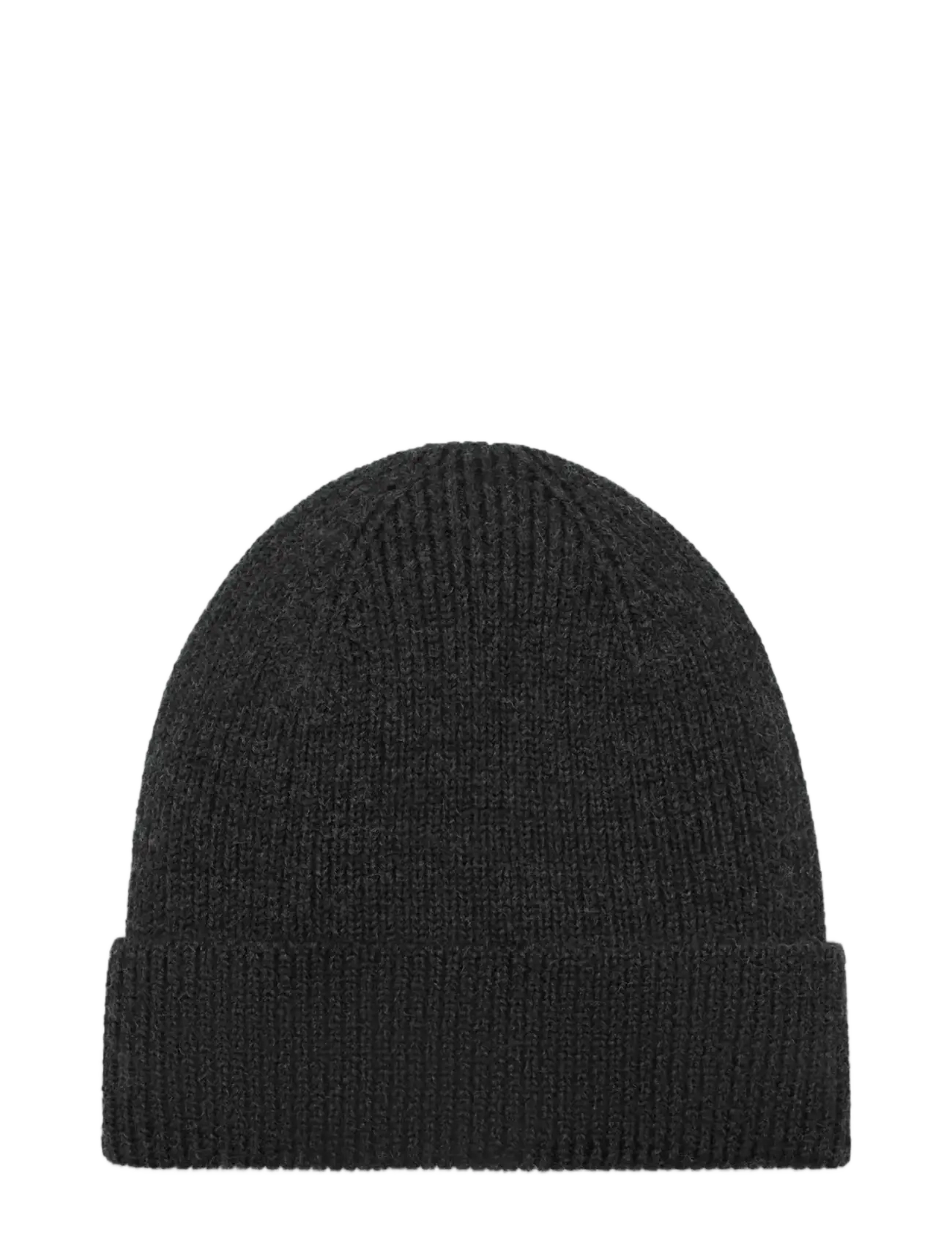 Mango Ribbed wool hat - Aksessuaarid - DARK GREY / grey