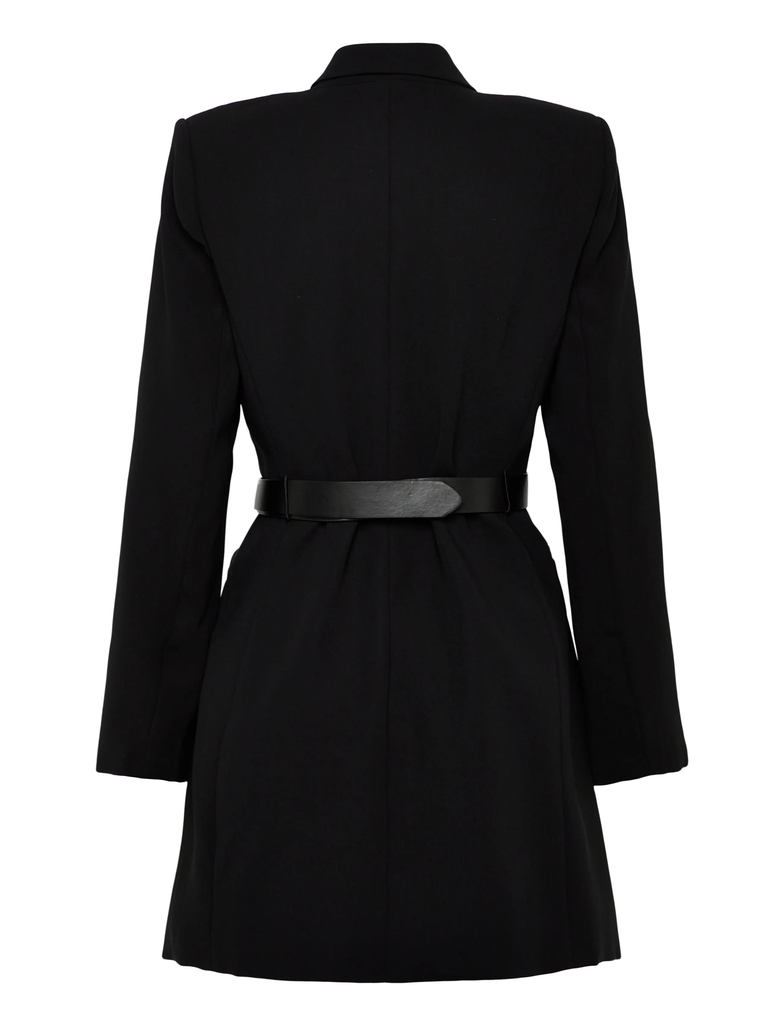 Mango - Blazer-style dress with belt - black - 2
