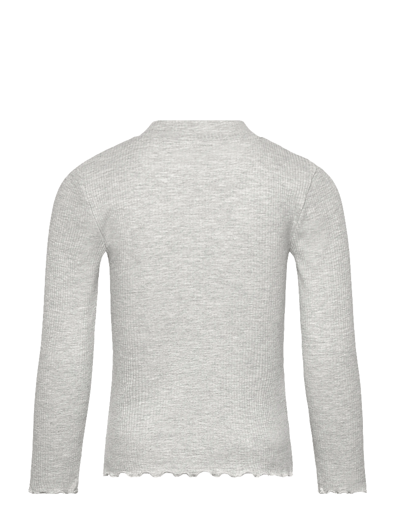 Mango - Ribbed high neck t-shirt - langärmelig - lt pastel grey - 1