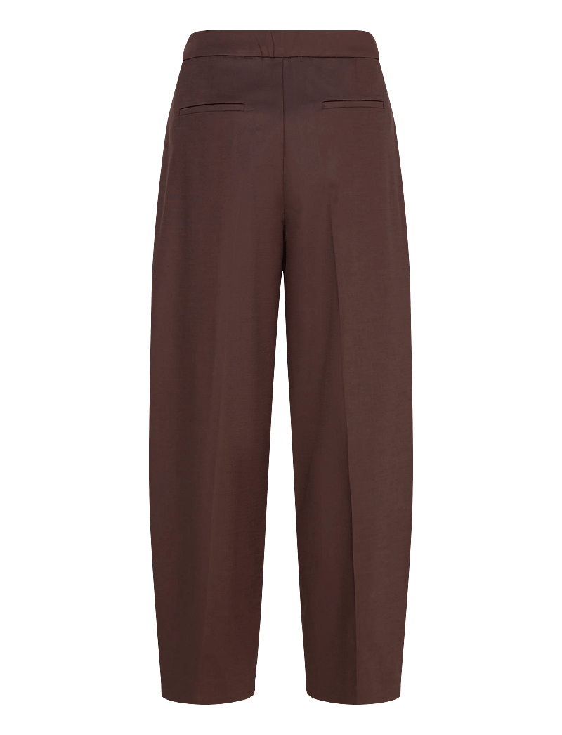 Mango - Pleated wide leg trousers - bukser med brede ben - dark brown - 2