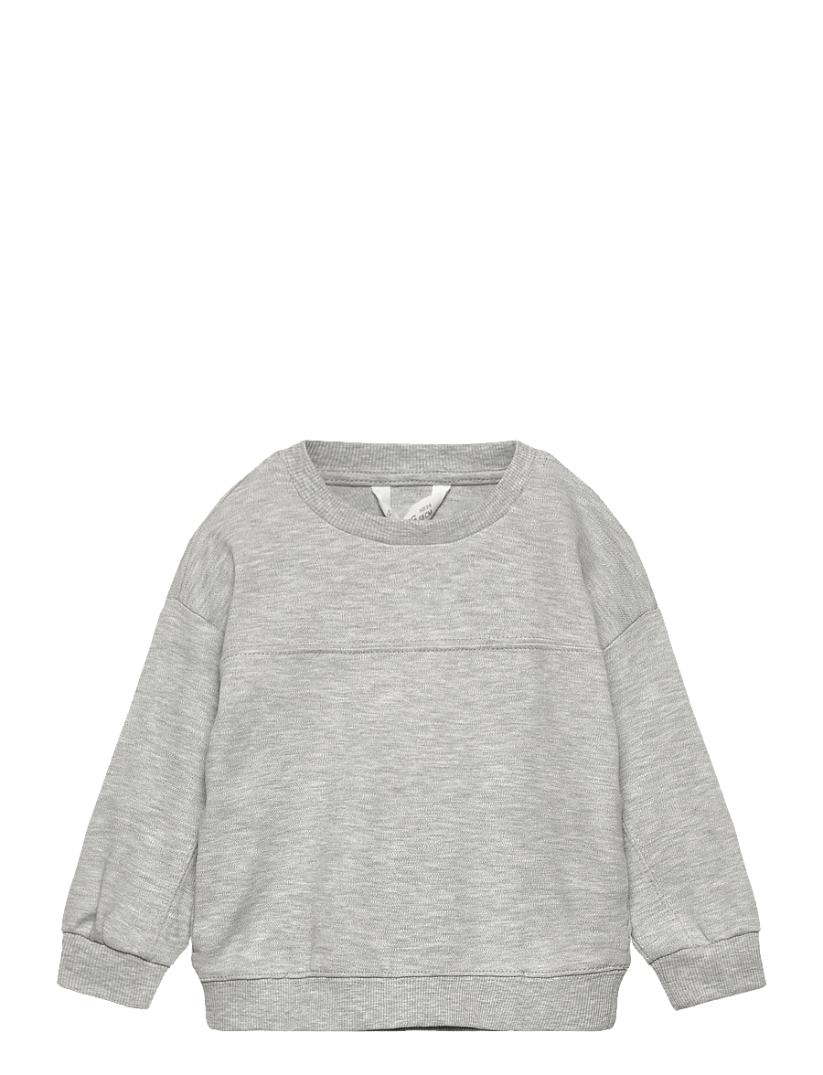 Mango - Oversize cotton sweatshirt - sweatshirts - medium grey - 1