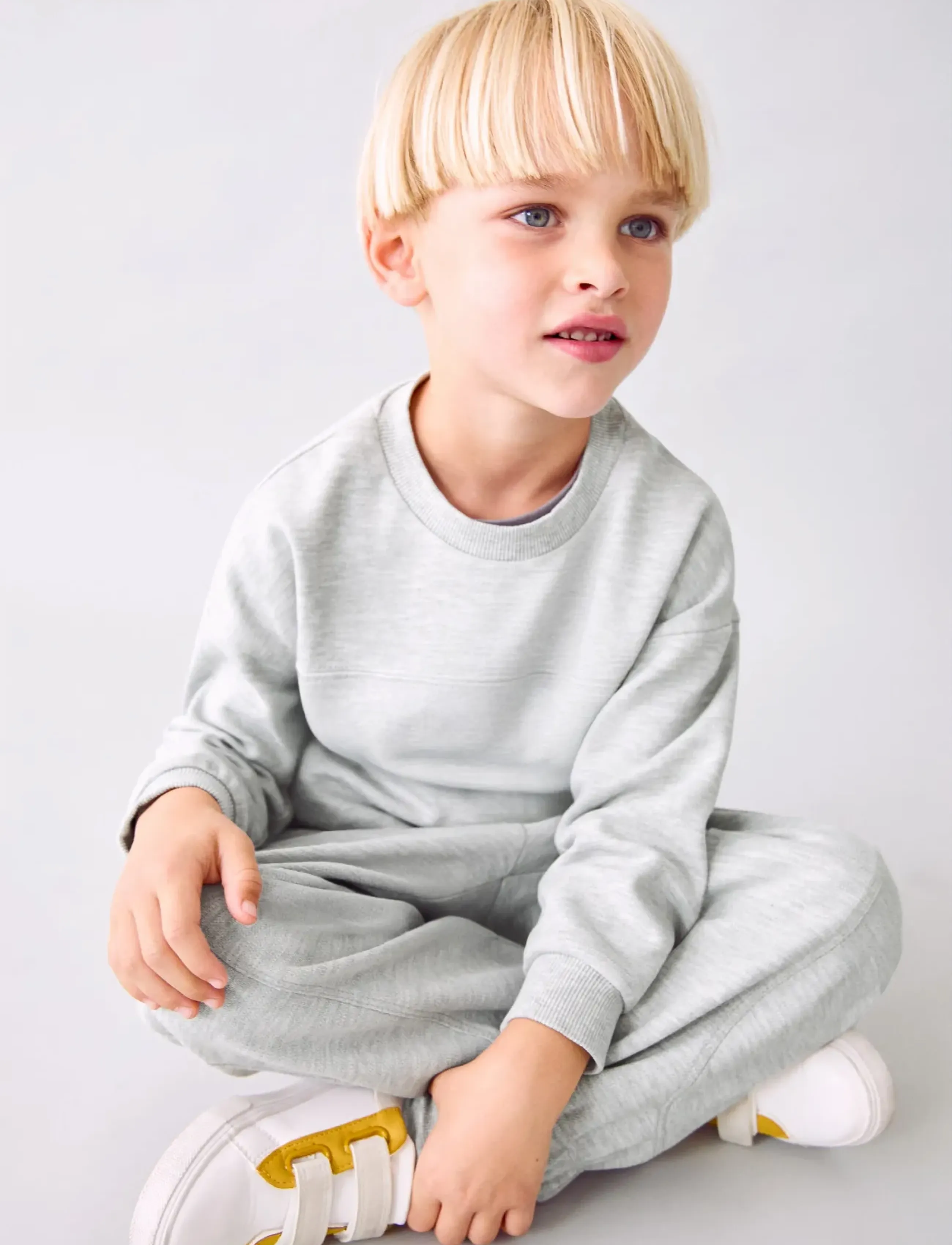 Mango Oversize Cotton Sweatshirt, 3-4, Grey, Sweatshirts & Hættetrøjer > Sweatshirts, Børn