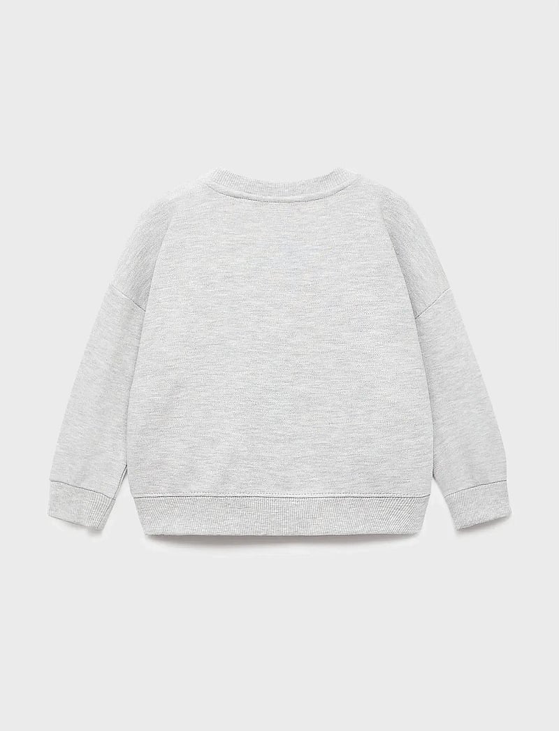 Mango - Oversize cotton sweatshirt - sweatshirts - medium grey - 3
