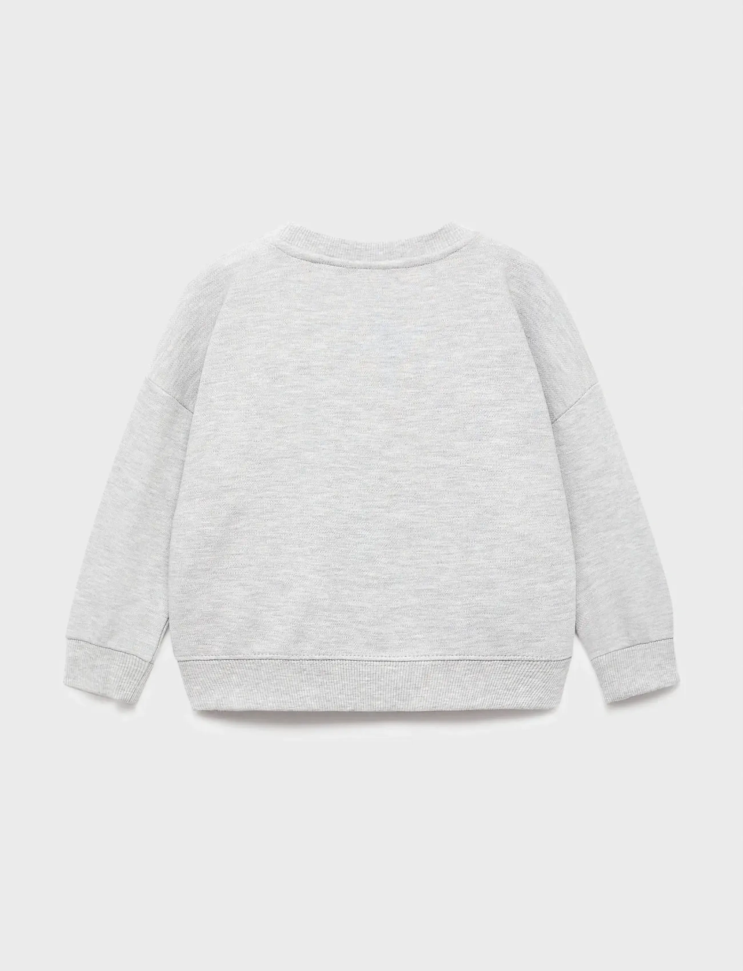 Mango - Oversize cotton sweatshirt - sweatshirts - medium grey - 3