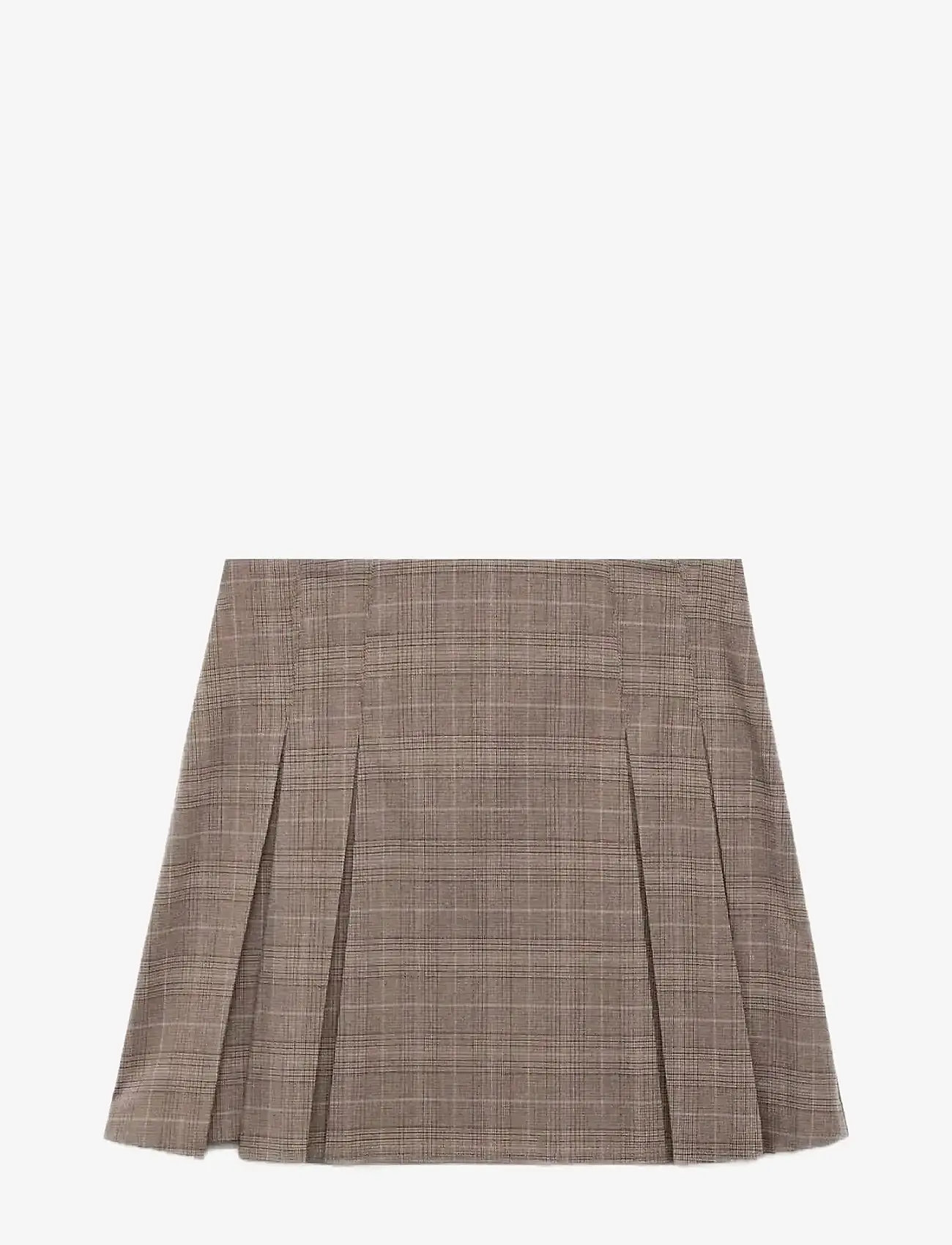 Mango - Pleated mini-skirt - plisserade kjolar - medium brown - 0