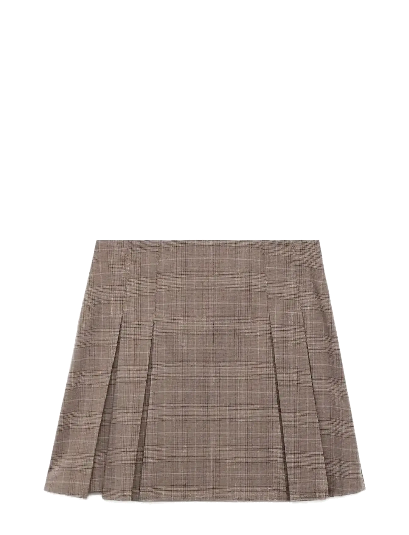 Mango Pleated mini-skirt - Röcke - MEDIUM BROWN / brown