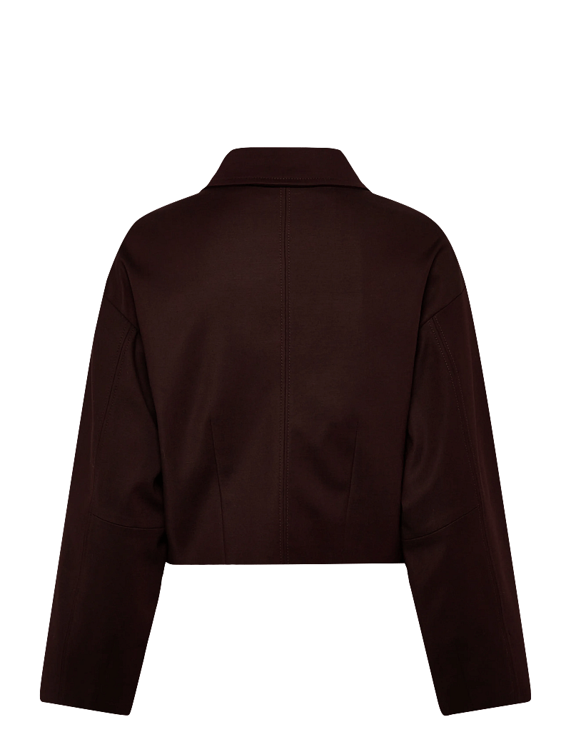 Mango - Cropped jacket with pockets - frühlingsjacken - dark brown - 2