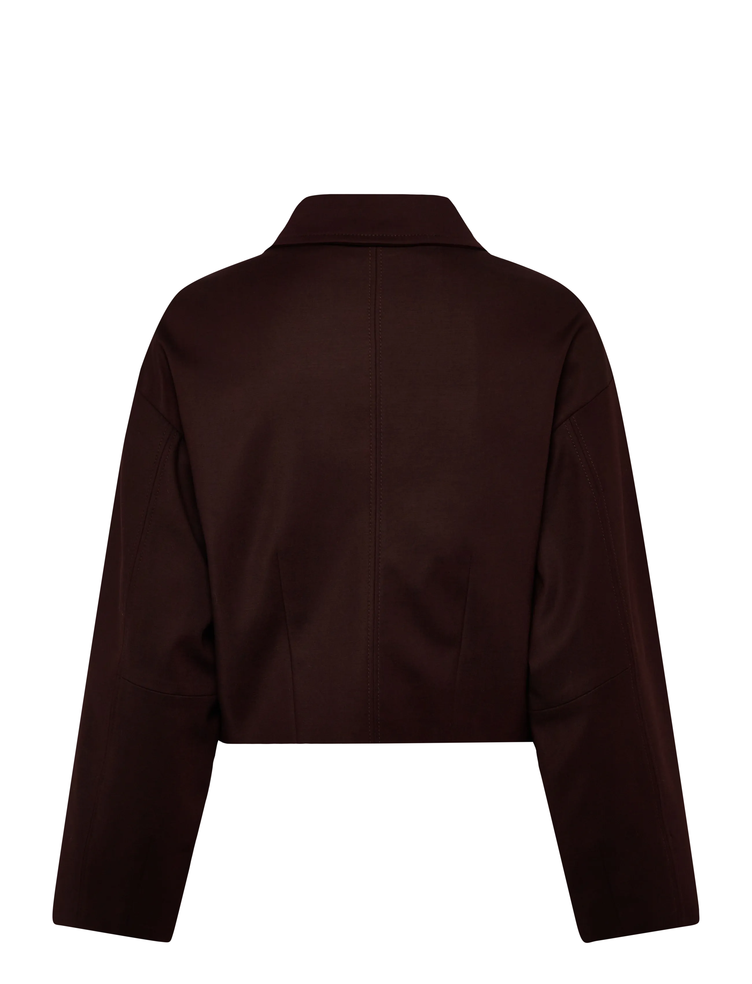 Mango - Cropped jacket with pockets - lette jakker - dark brown - 2