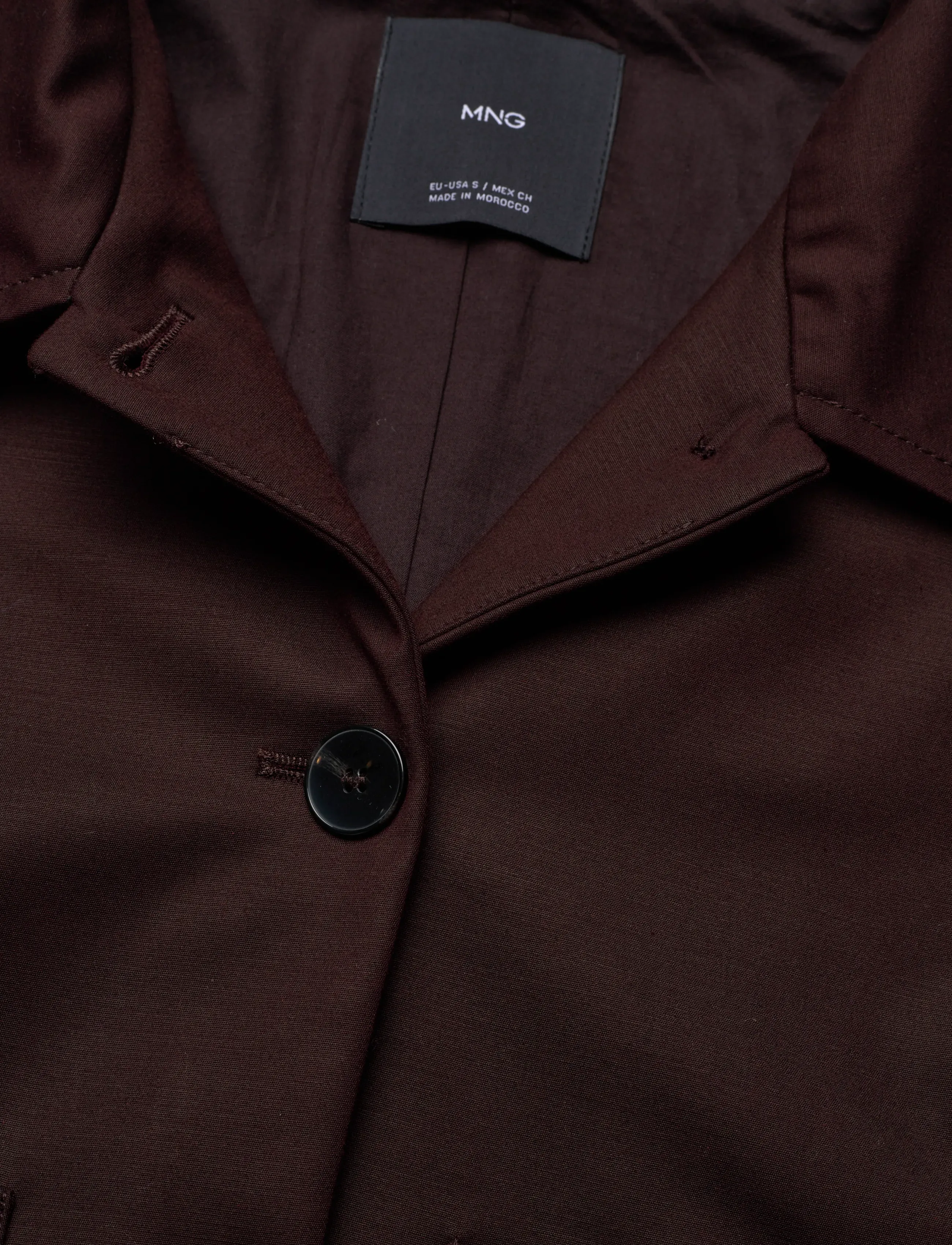Mango - Cropped jacket with pockets - lette jakker - dark brown - 4