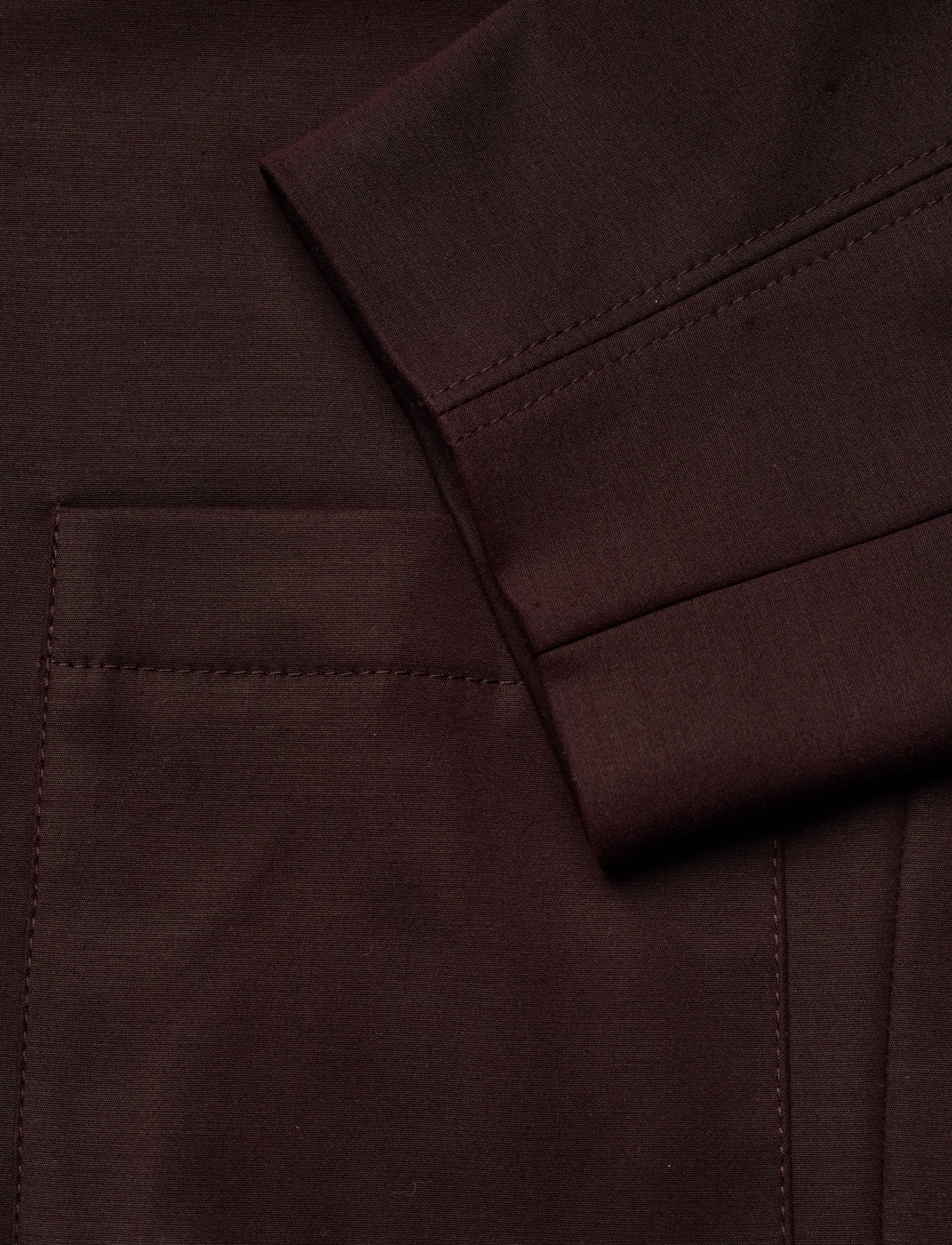 Mango - Cropped jacket with pockets - lette jakker - dark brown - 5