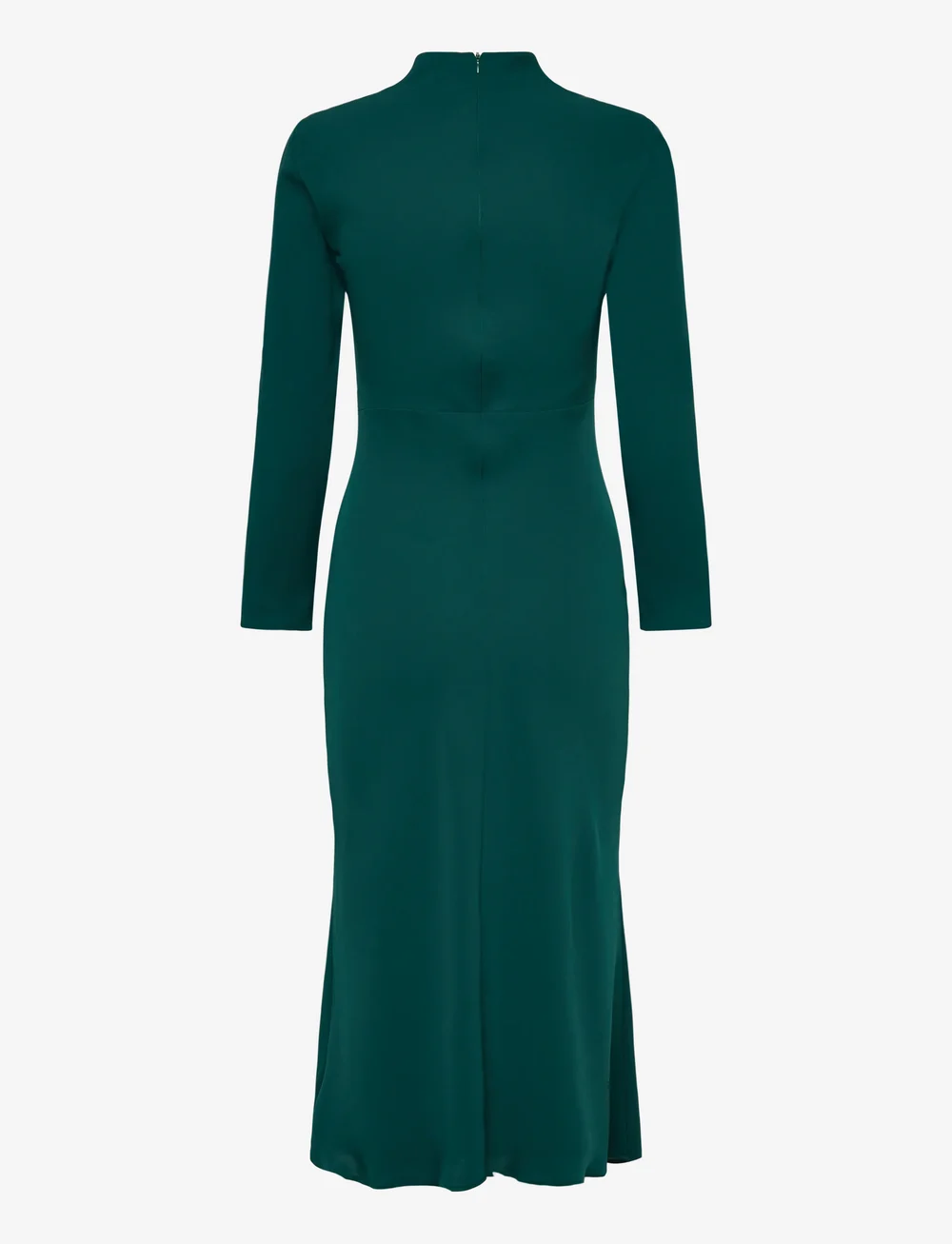 Mango - Ruched dress with draped neckline - midikleider - green - 1