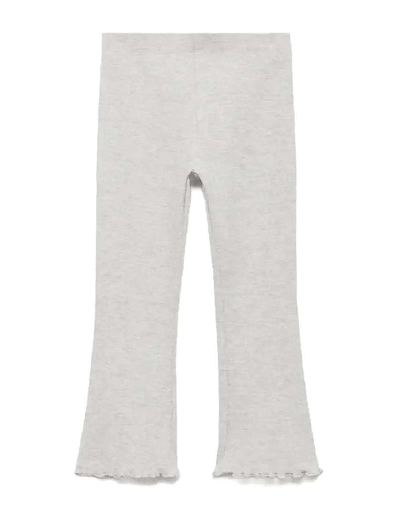Mango - Ribbed flared leggings - leggings - medium grey - 1