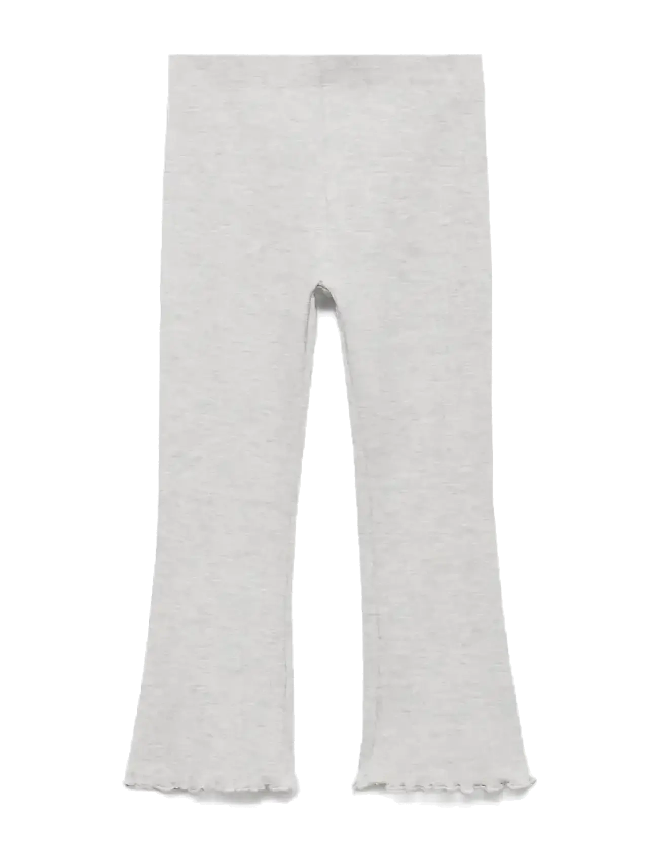 Mango Ribbed flared leggings - Last chance - MEDIUM GREY / grey