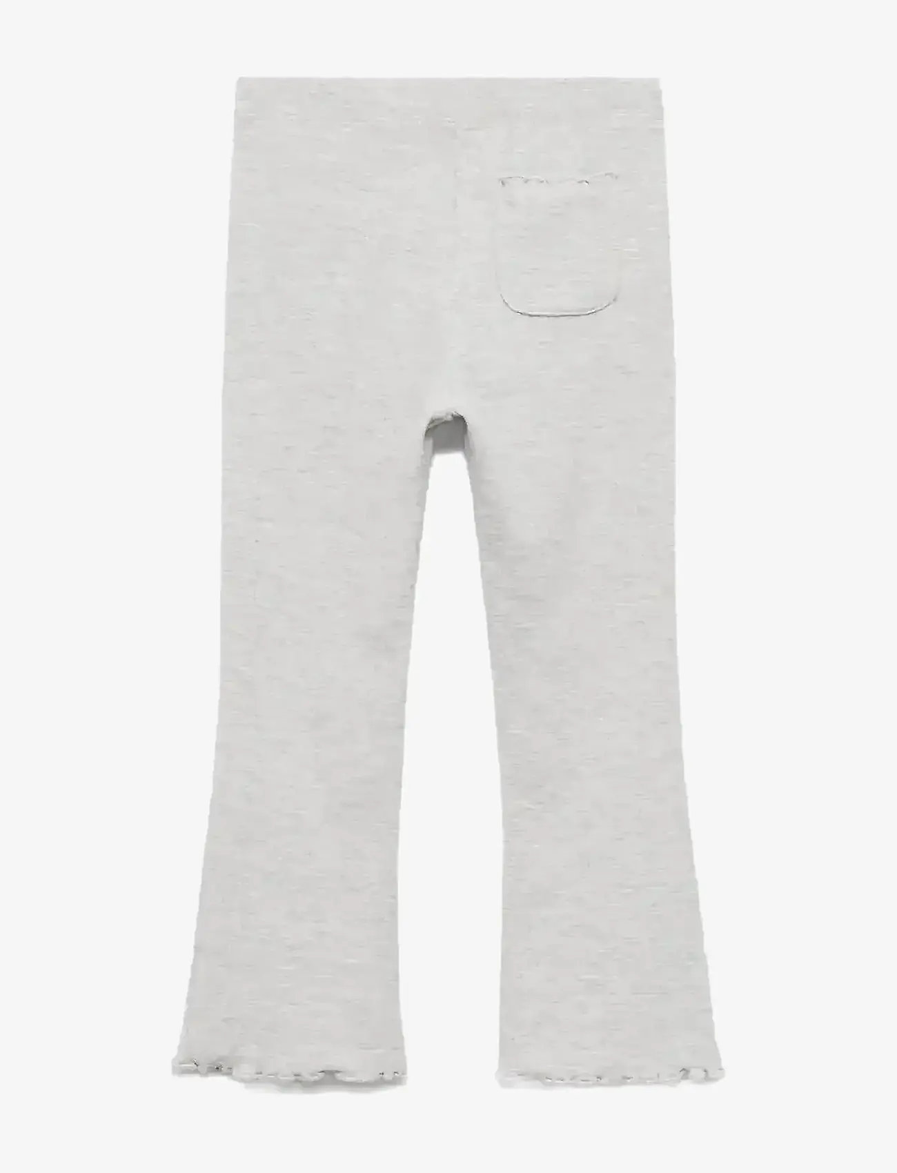 Mango - Ribbed flared leggings - efterårstøj - medium grey - 1