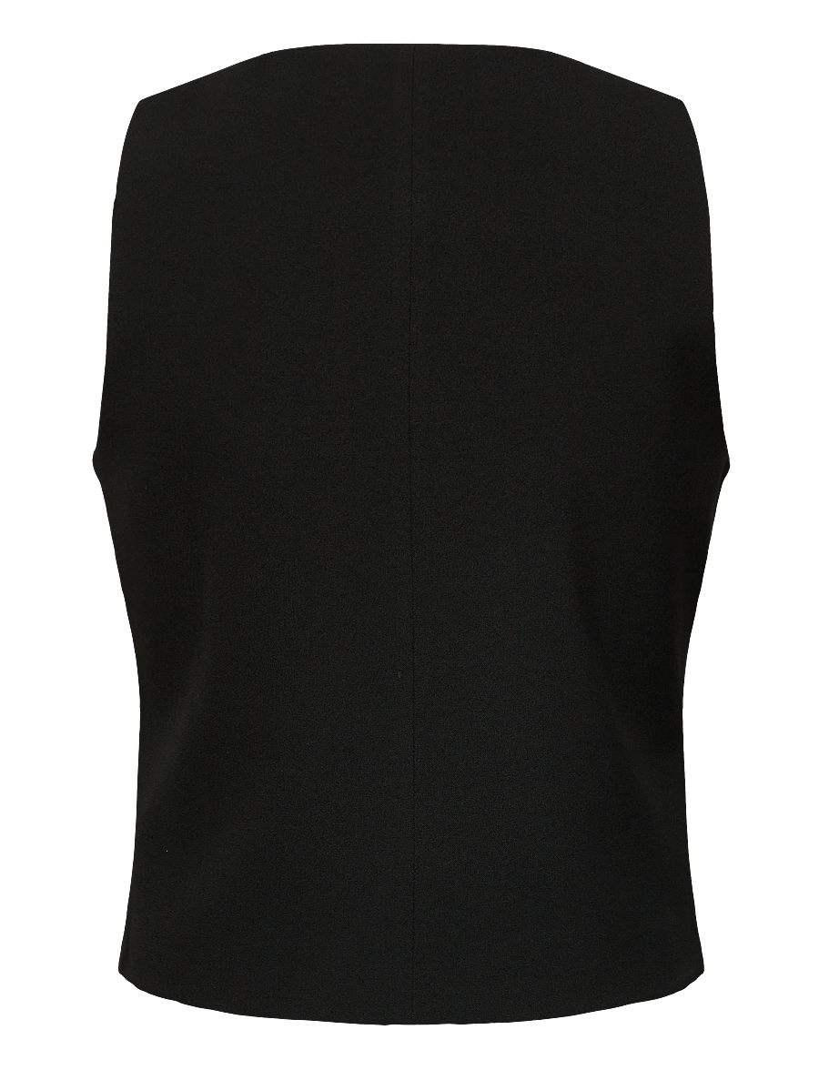 Mango - Suit waistcoat with buttons - veste - black - 2