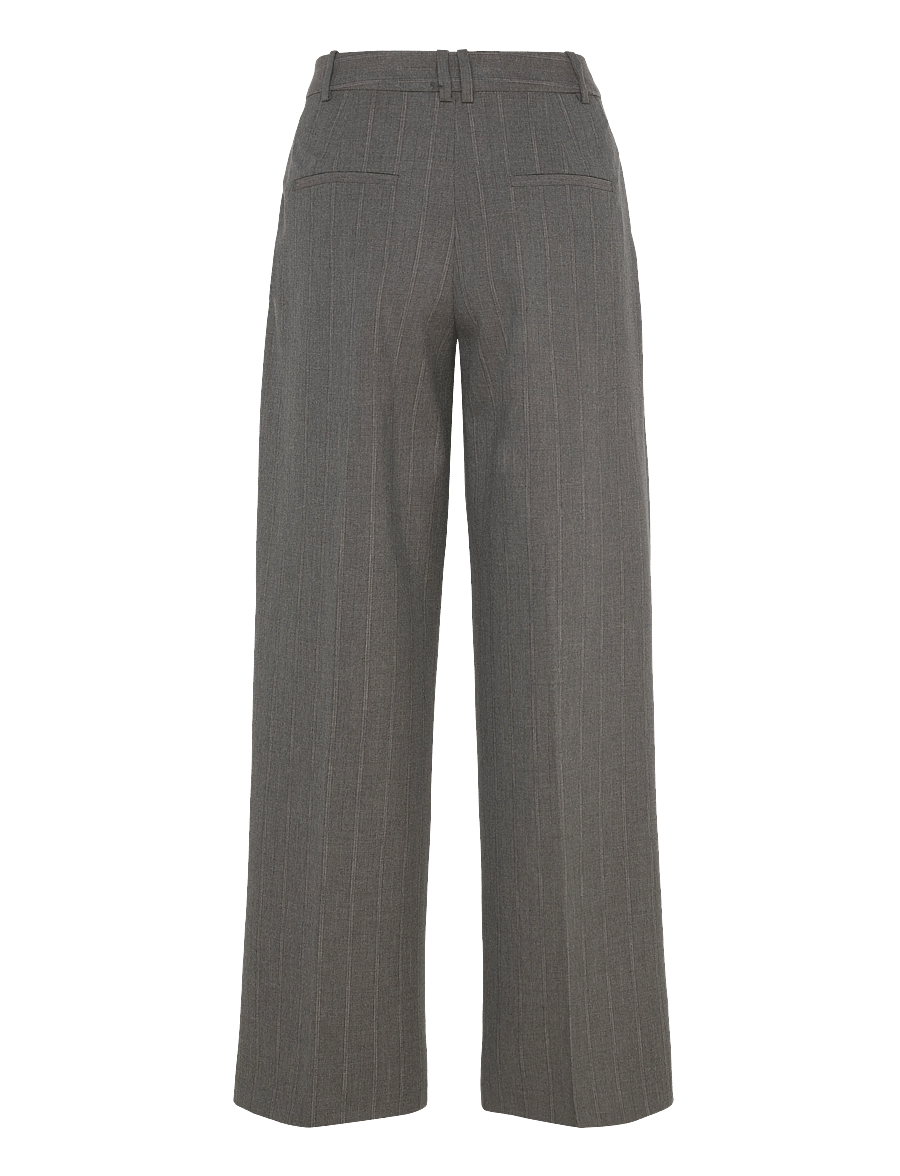 Mango - Pleated wide leg trousers - bukser med brede ben - grey - 2