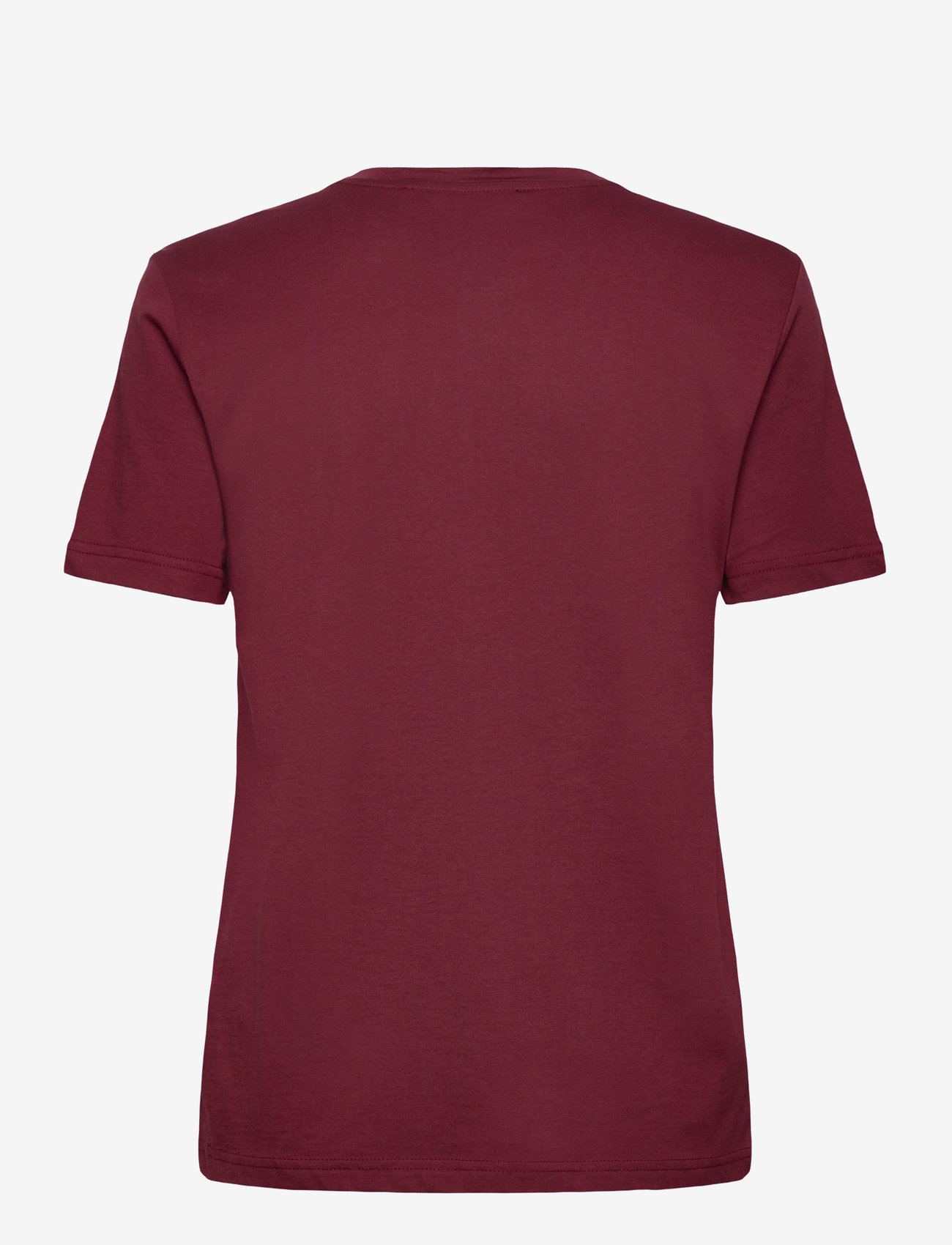 Mango - Cotton short-sleeved t-shirt - dark red - 2