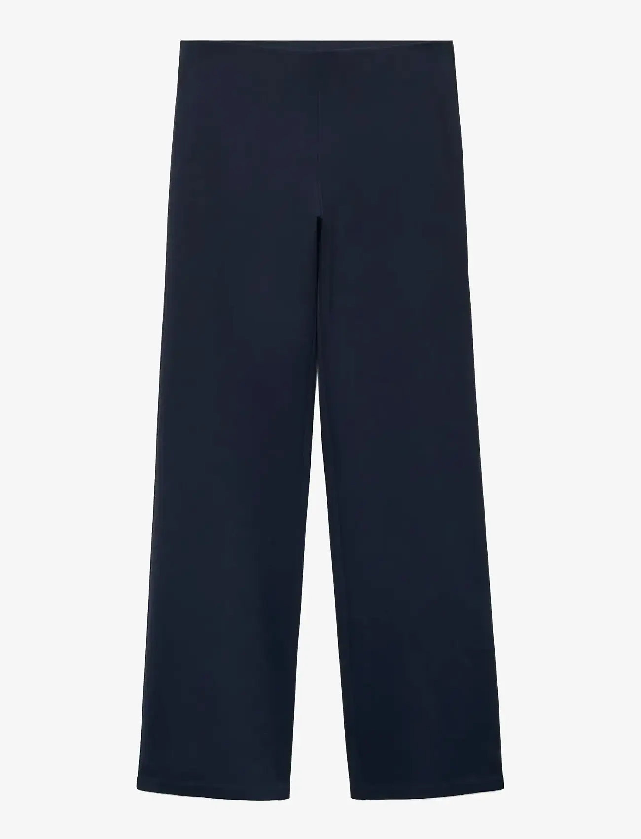 Mango - Straight-fit trousers with elastic waist - straight leg hosen - navy - 1