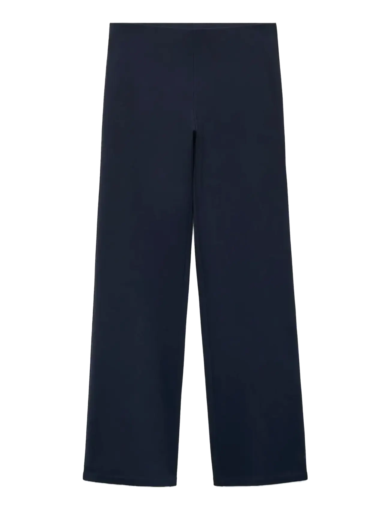 Mango Straight-fit trousers with elastic waist - Bukser - NAVY / navy