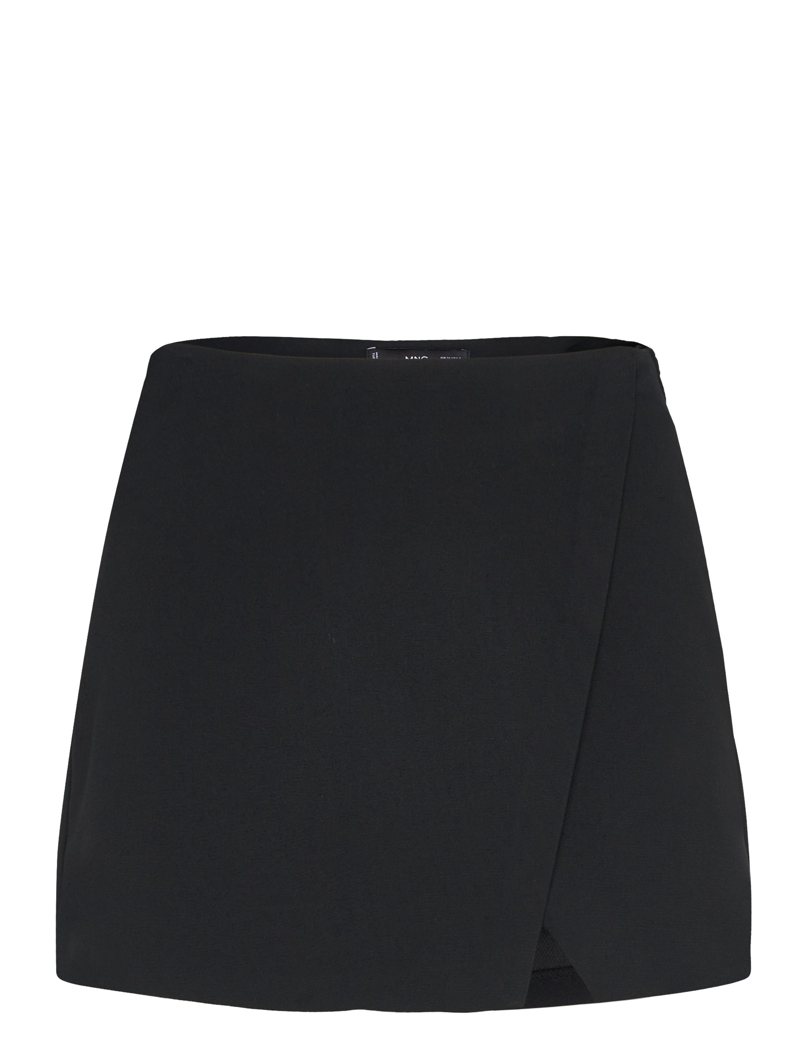 Mango Wrapped skort - Wickelröcke - BLACK / black