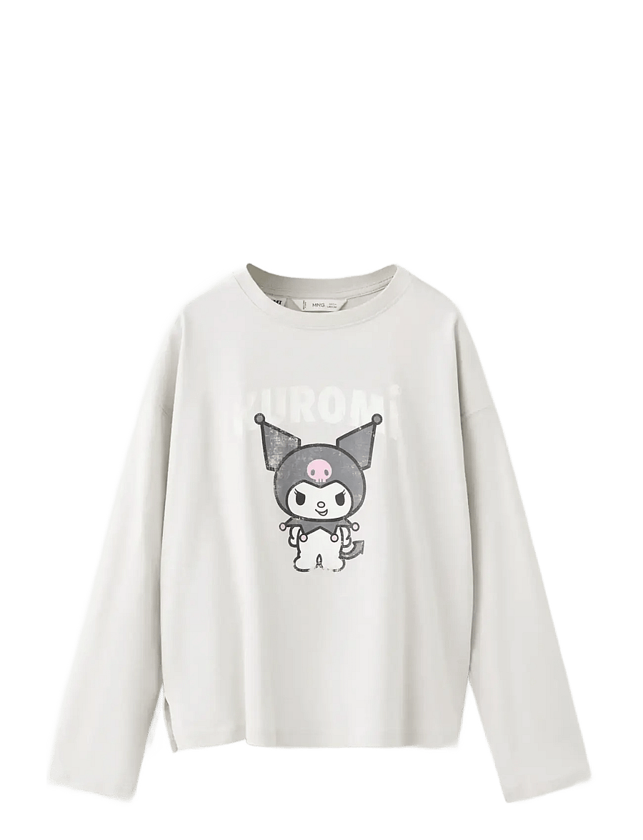 Mango - Kuromi t-shirt - sweatshirts - grey - 1