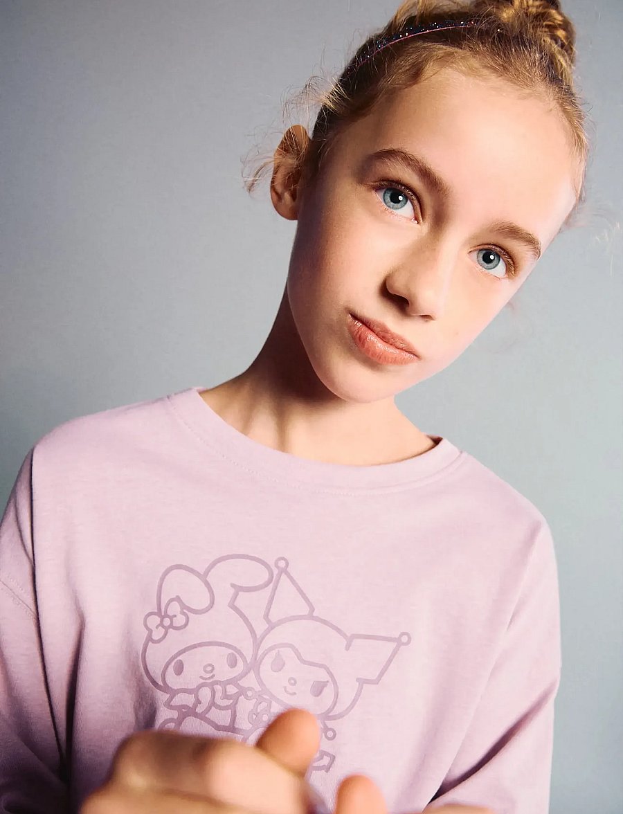 Mango - Hello Kitty t-shirt - långärmade t-shirts - pink - 0