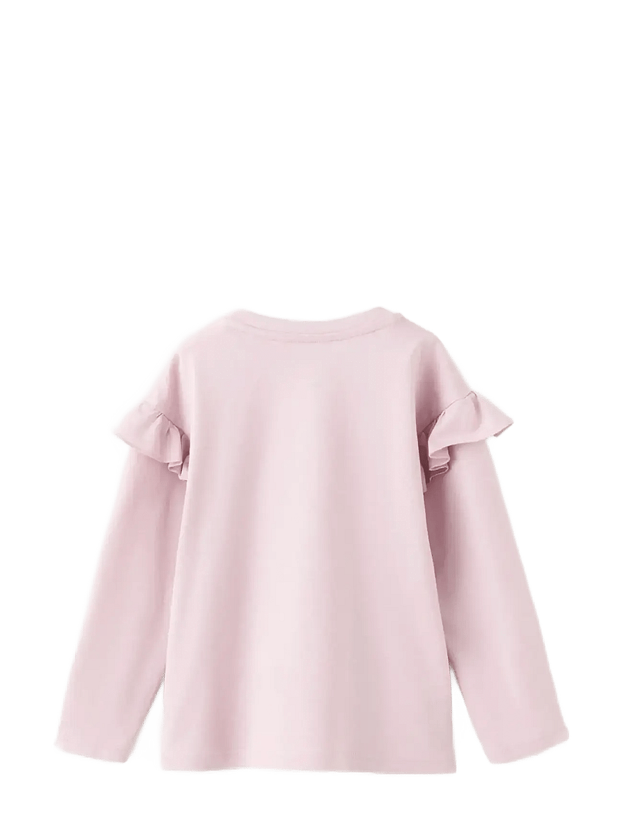 Mango - Hello Kitty ruffled t-shirt - langærmede t-shirts - pink - 2