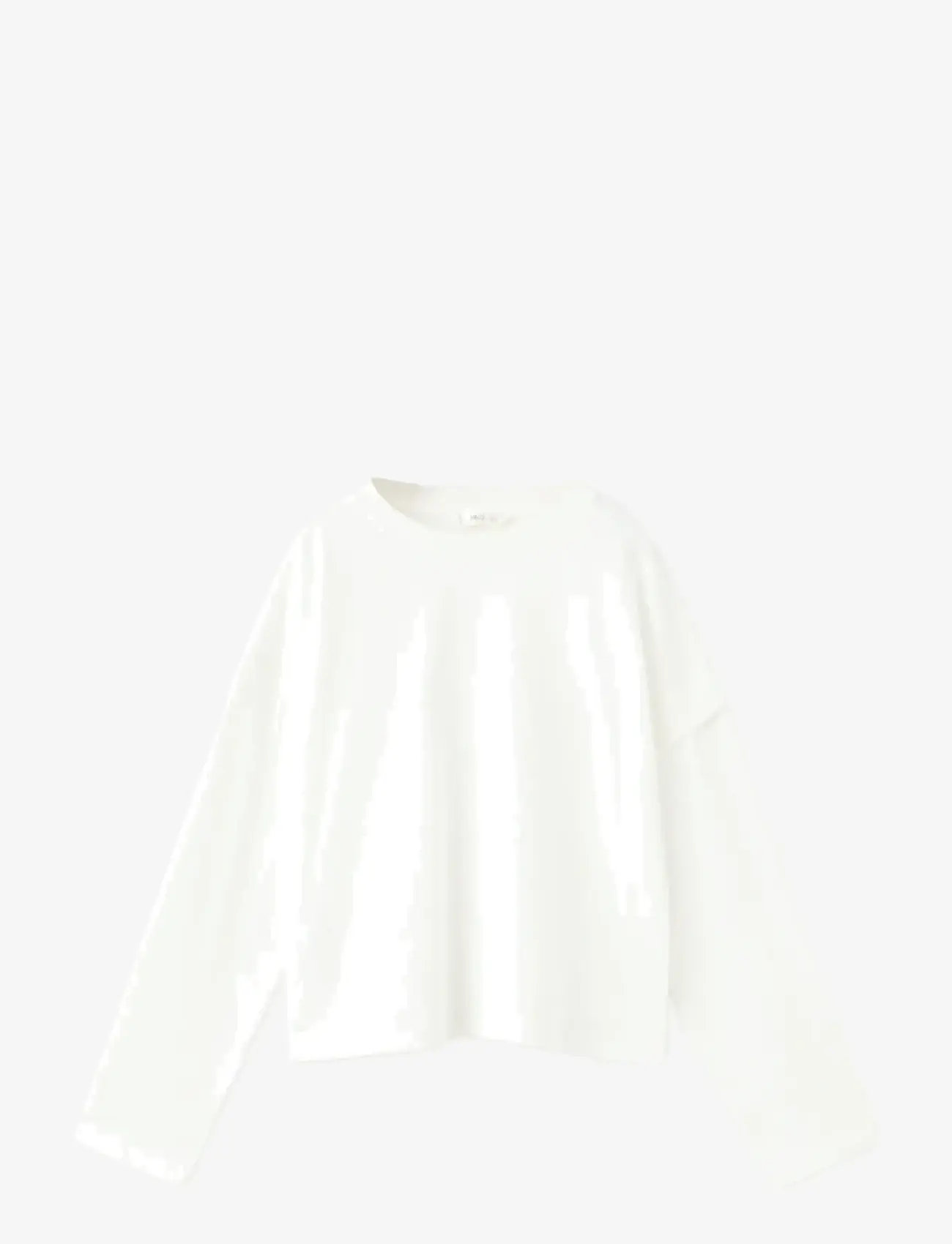 Mango - Sleeve detail t-shirt - pitkähihaiset t-paidat - natural white - 1