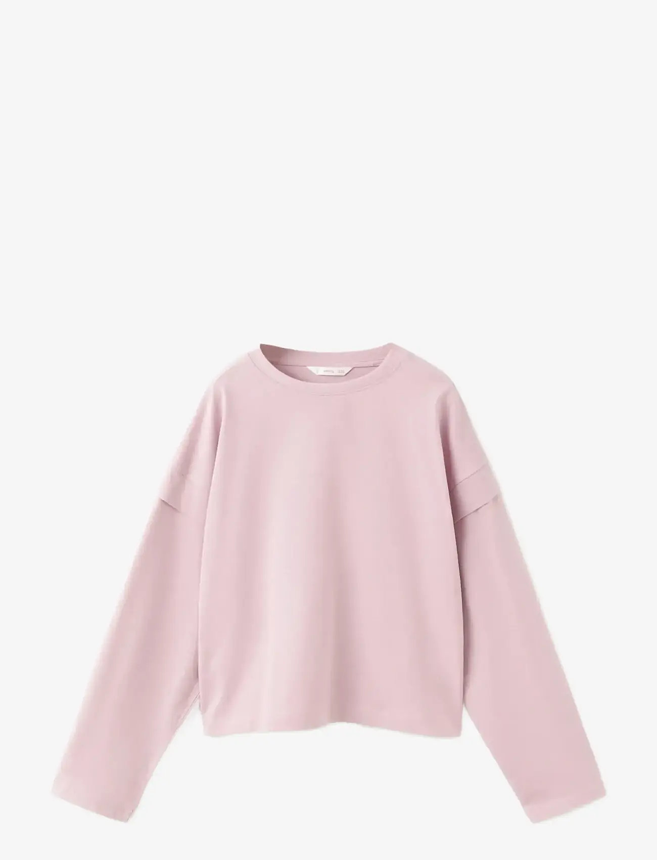 Mango - Sleeve detail t-shirt - langærmede t-shirts - pink - 1