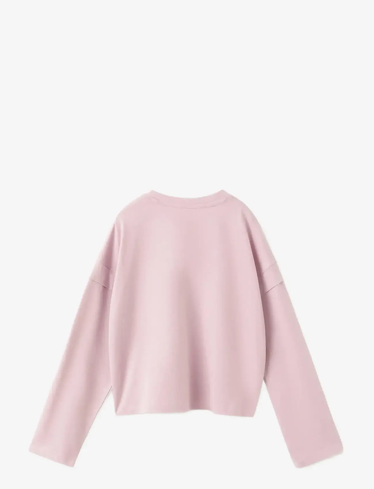 Mango - Sleeve detail t-shirt - langærmede t-shirts - pink - 2