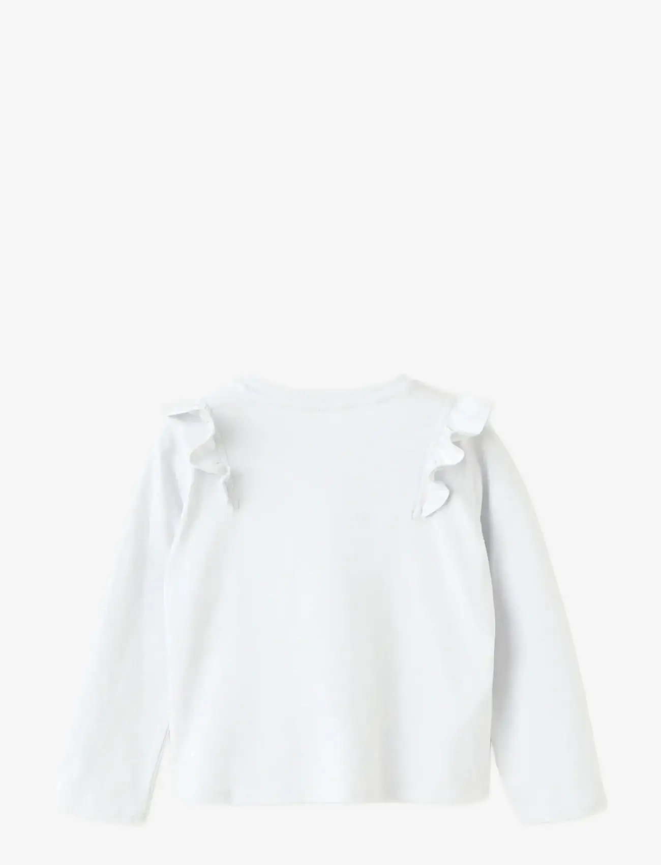 Mango - Frills cotton t-shirt - langærmede t-shirts - lt-pastel blue - 3