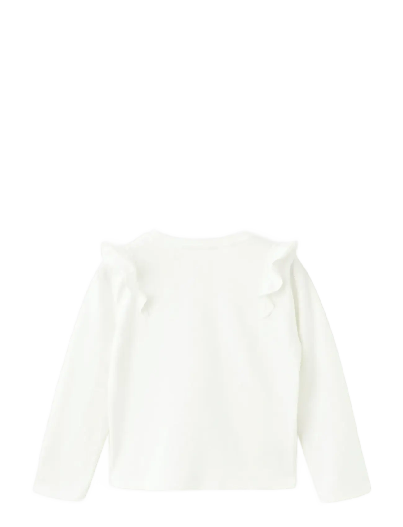 Mango - Frills cotton t-shirt - långärmade t-shirts - natural white - 2