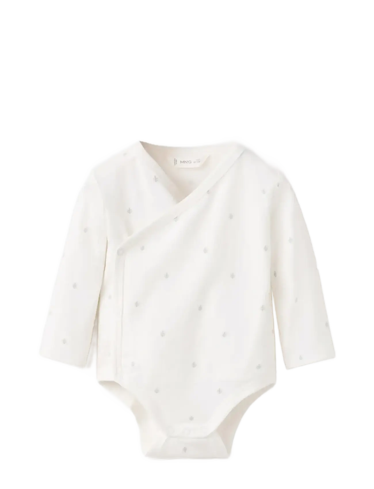 MANGO Printed Baumwolle Body Weiß - 0-1M - Kinder