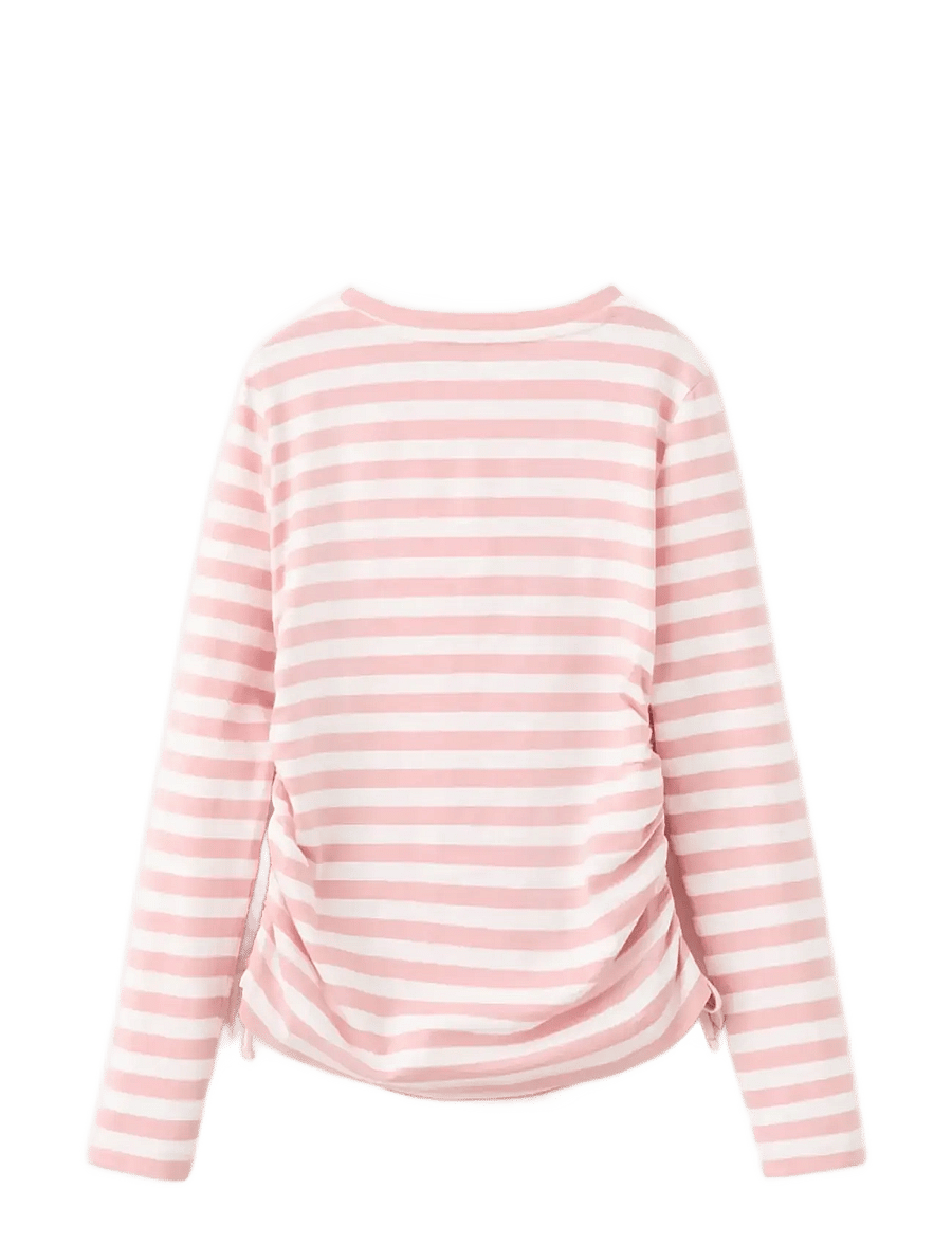 Mango - Long-sleeved t-shirt with ruffles - långärmade t-shirts - pink - 2