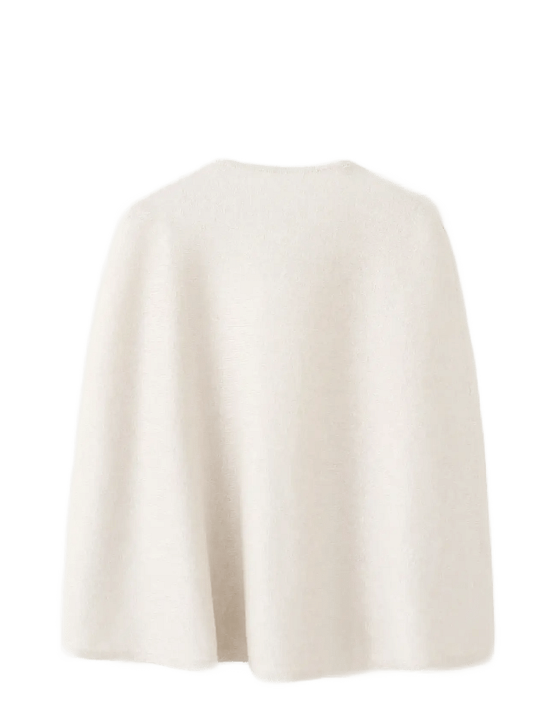 Mango - Lurex knitted cape - cardigans - lt pastel brown - 1