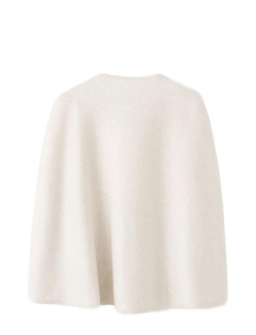 Mango - Lurex knitted cape - neuletakit - lt pastel brown - 1
