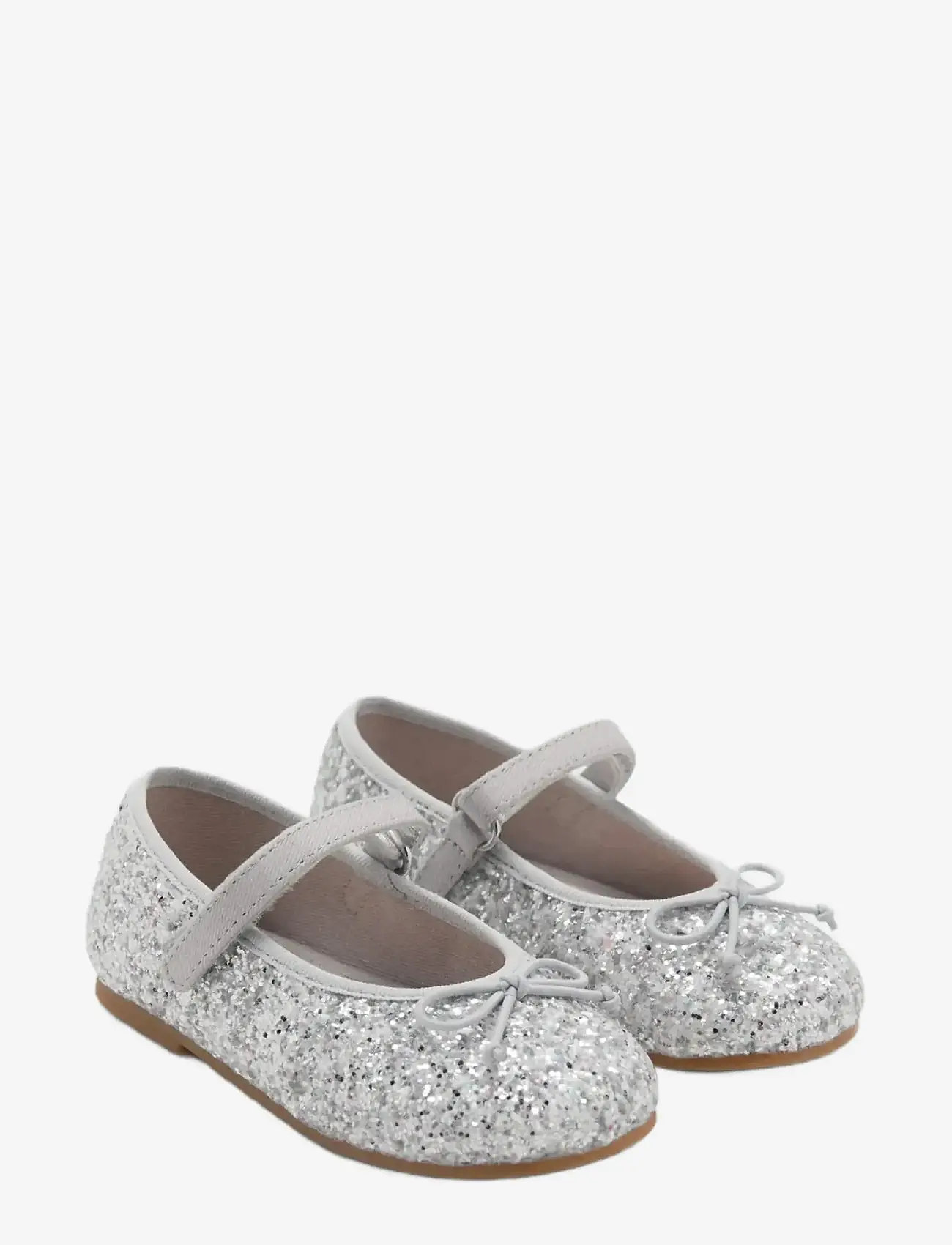 Mango - Glitter-effect ballet flats - silver - 1