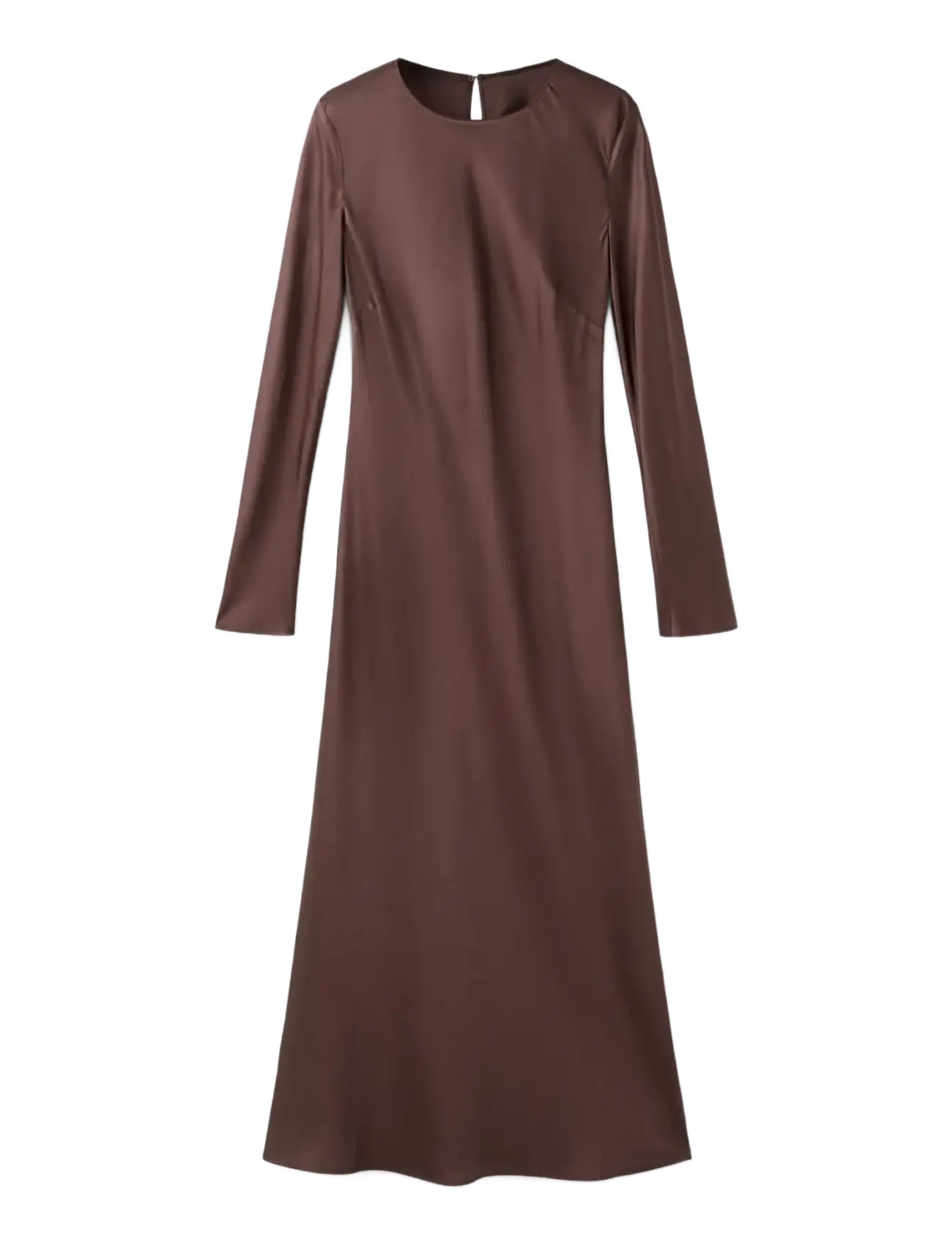 MANGO Long Flared Kleid Braun - M - Damen