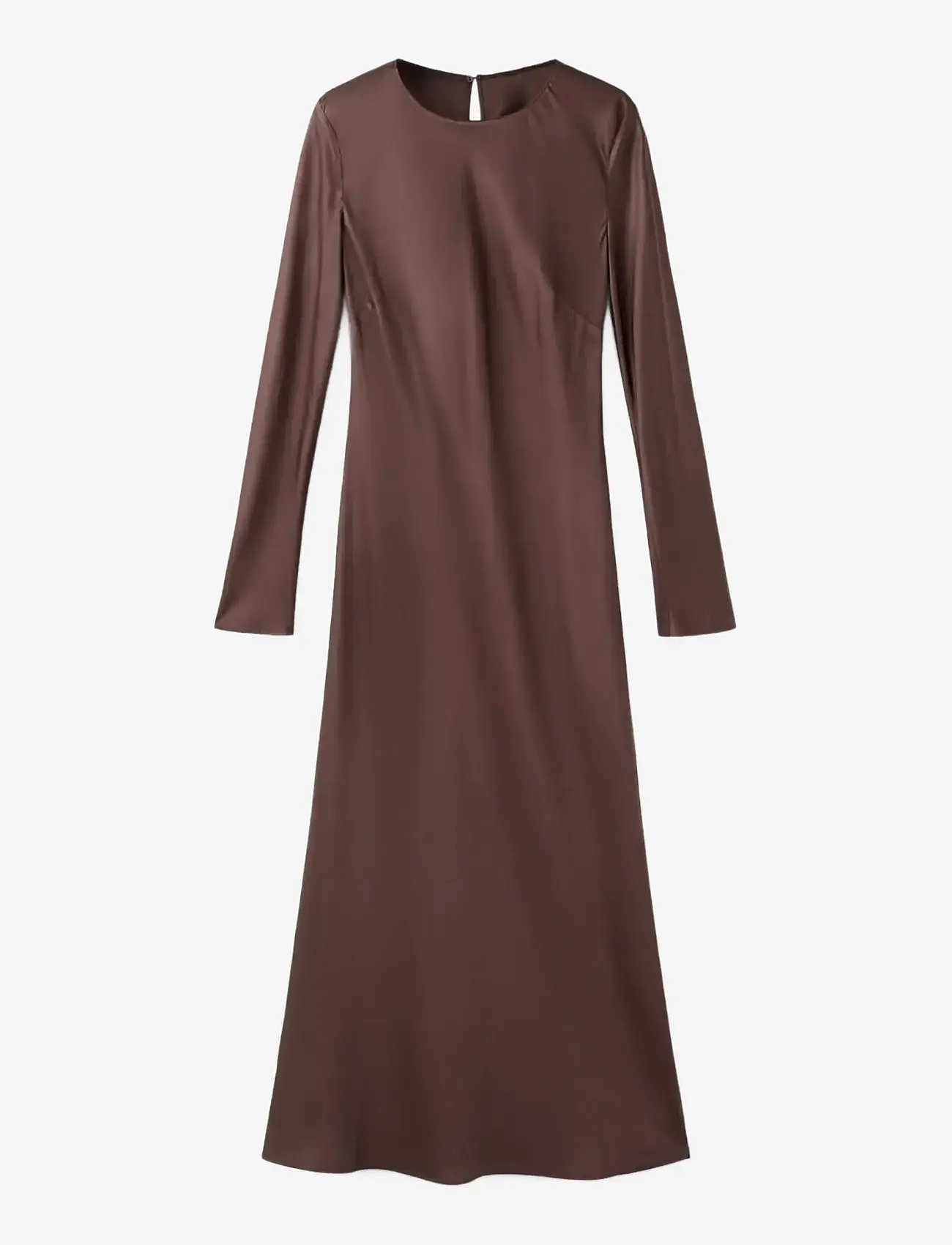 Mango - Long flared dress - maxi kjoler - brown - 1