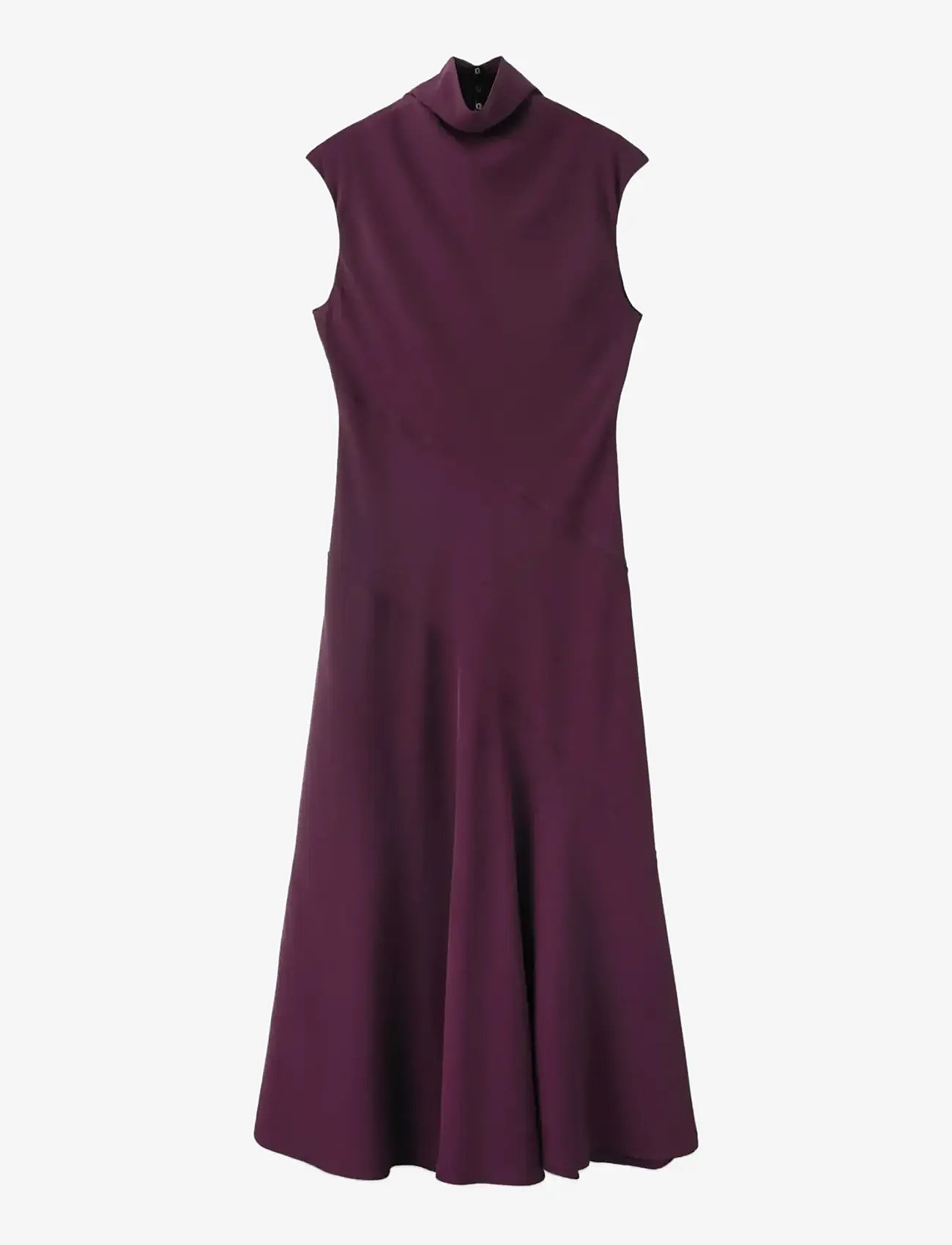 Mango - Long dress with draped neck - cocktailklänningar - dark red - 1