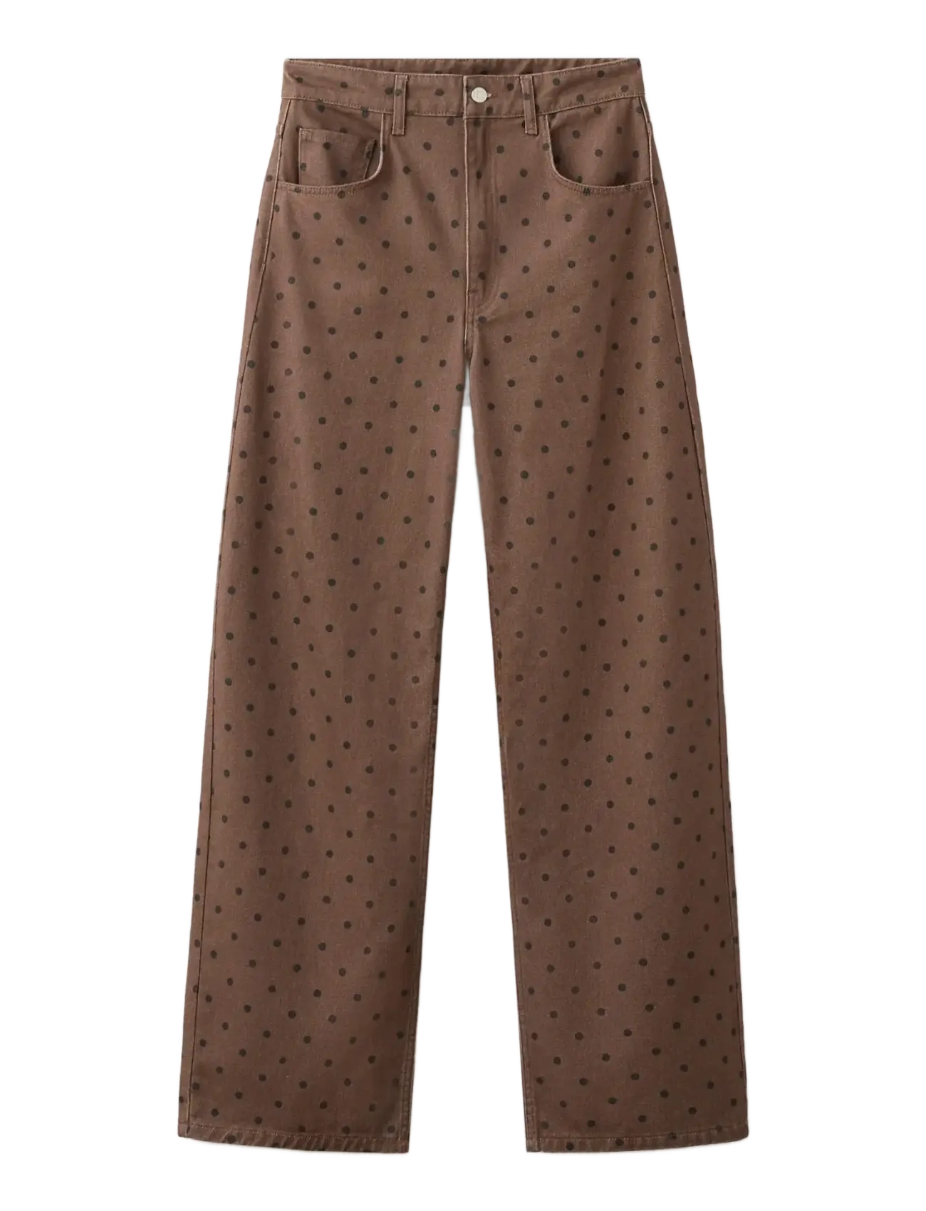MANGO Polka Dot Balloon Jeans Braun - 36 - Damen