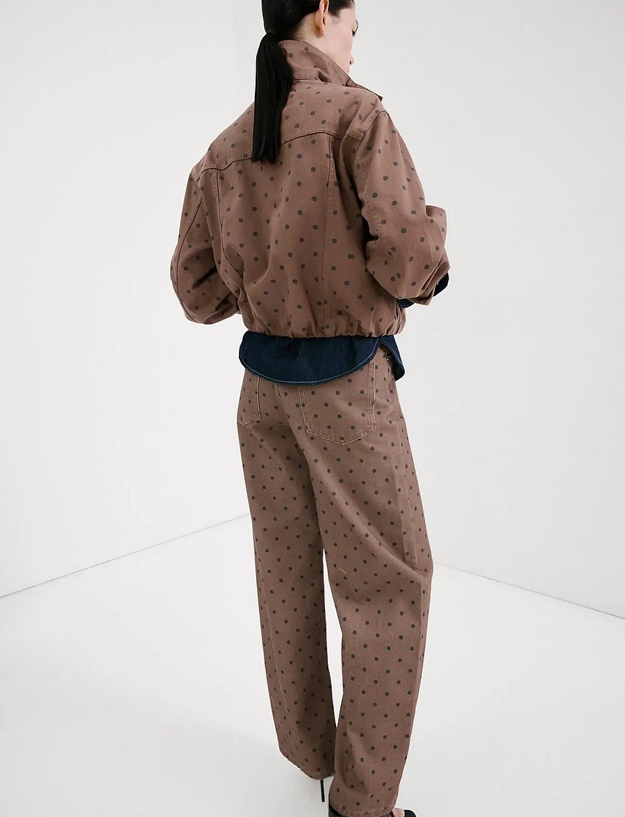 Mango - Polka dot balloon jeans - barrel jeans - dark brown - 2