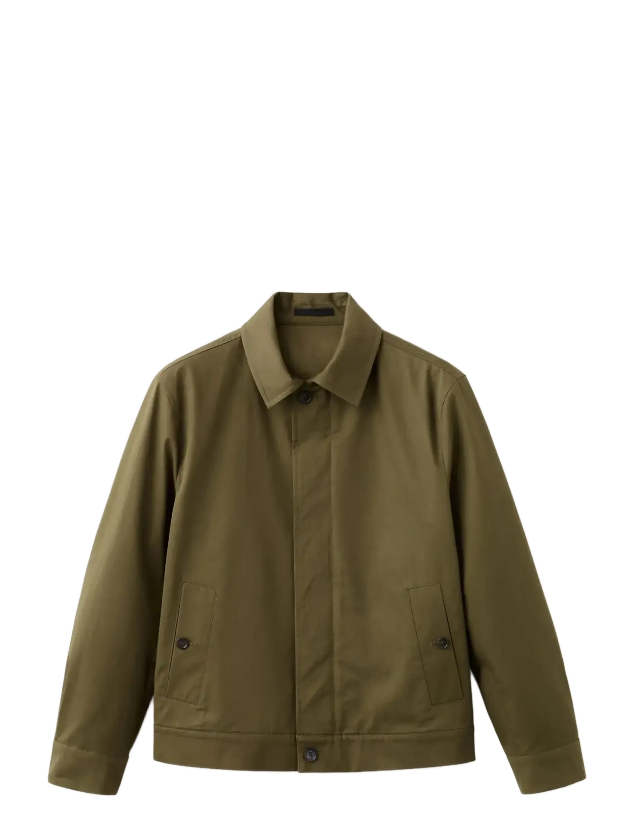 MANGO Water-Repellent Jacke With Hidden Zip Khaki - L - Herren