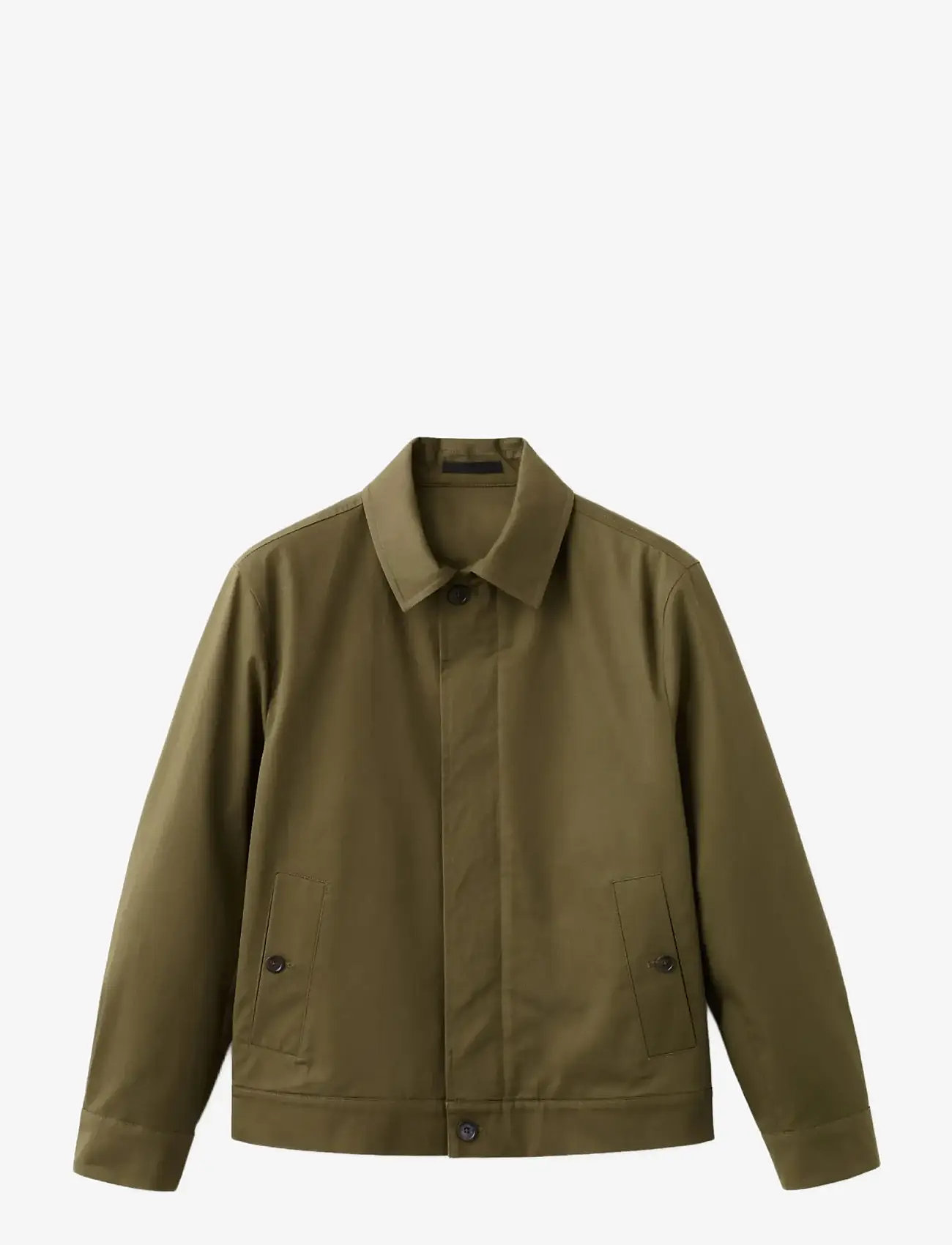 Mango - Water-repellent jacket with hidden zip - wiosenne kurtki - dark green - 1