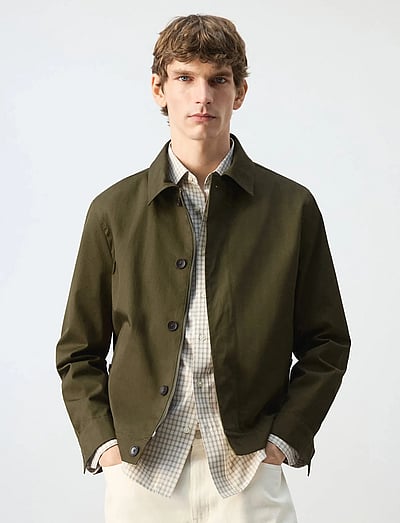 Water-Repellent Jacket With Hidden Zip - Vindjakker