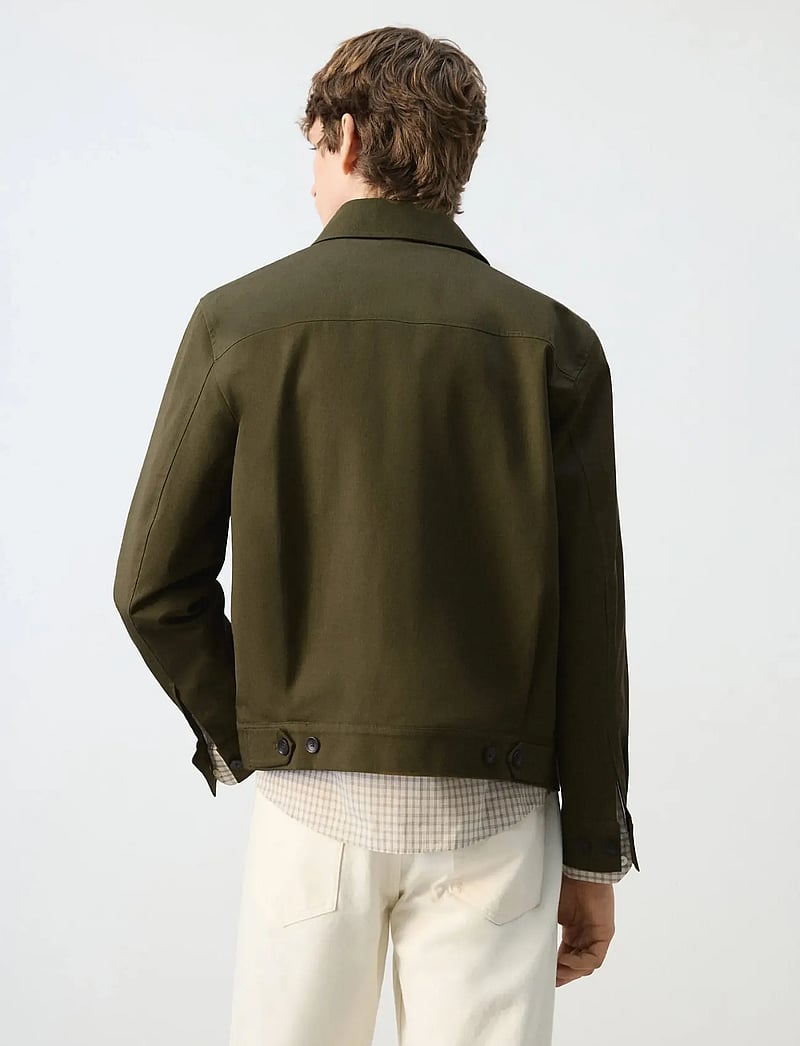 Mango - Water-repellent jacket with hidden zip - forårsjakker - dark green - 2