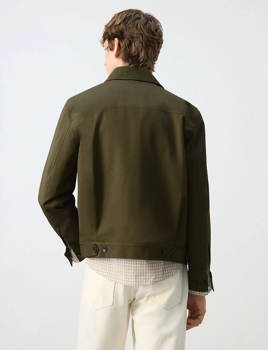 Mango - Water-repellent jacket with hidden zip - vårjackor - dark green - 2